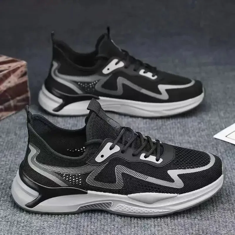 New Ultra-light Shoes Mens Running Shoes Sports Shoes Breathable Shock-absorbing Soft Sole Running Shoes Mens Casual Shoes
