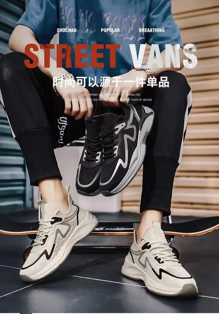 New Ultra-light Shoes Mens Running Shoes Sports Shoes Breathable Shock-absorbing Soft Sole Running Shoes Mens Casual Shoes