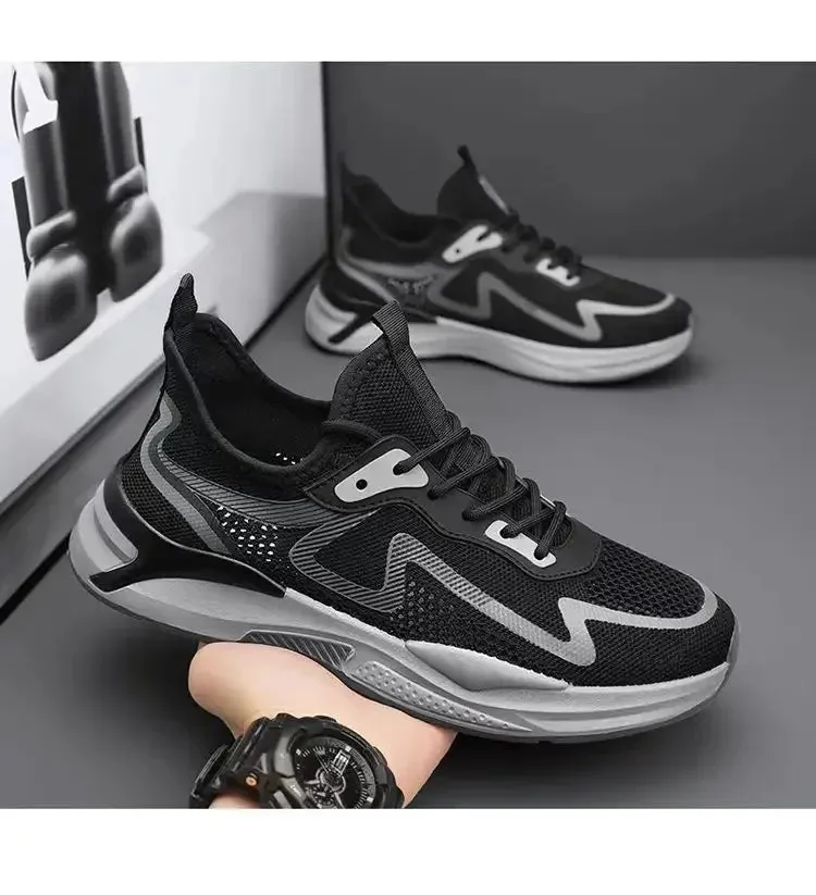 New Ultra-light Shoes Mens Running Shoes Sports Shoes Breathable Shock-absorbing Soft Sole Running Shoes Mens Casual Shoes