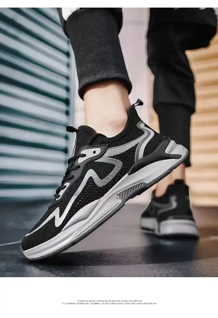 New Ultra-light Shoes Mens Running Shoes Sports Shoes Breathable Shock-absorbing Soft Sole Running Shoes Mens Casual Shoes