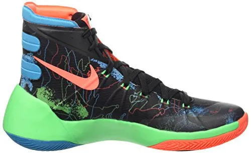 Nike Mens Hyperdunk 2015 Basketball Shoe (10, Blck/Hypr Orng/Bl Lgn/Grn Shck)