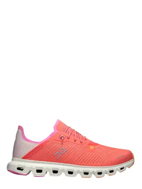 On Running Women's Cloud 6 Coast Sneaker in Salmon/Pearl