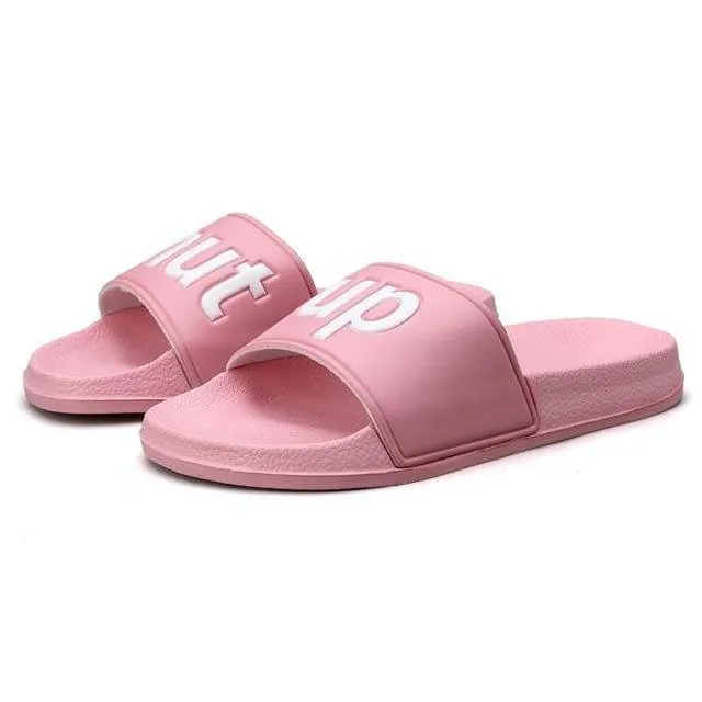 "Shut Up" Slippers