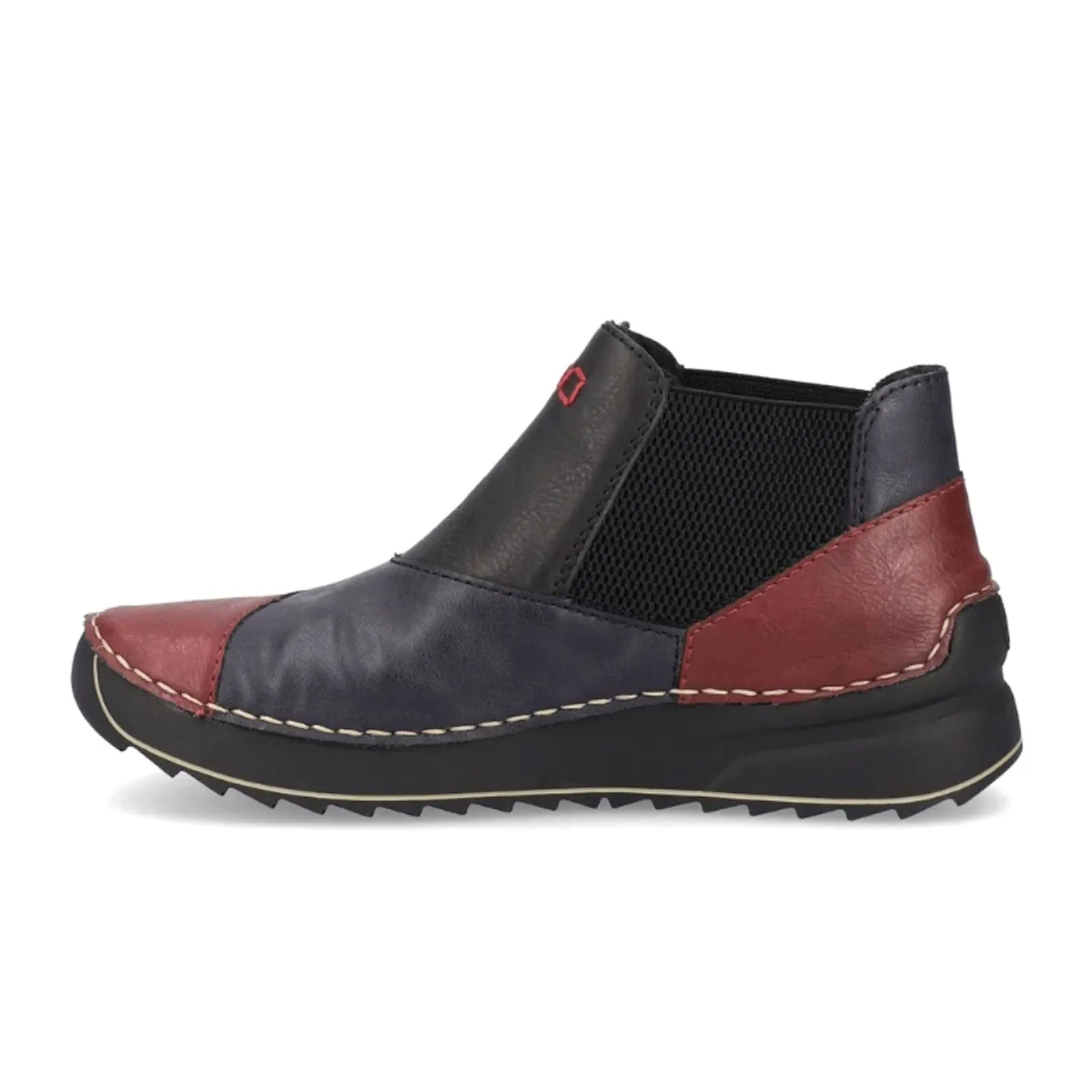 Rieker 51575-14 Chelsea Boot (Women) - Wine/Ozean/Schwarz