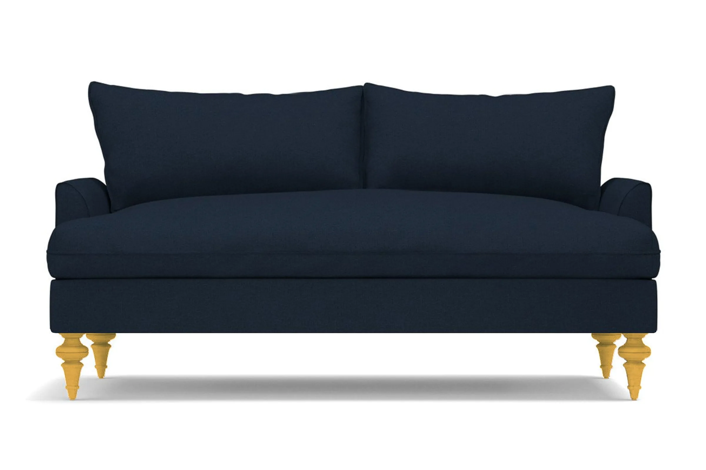 Saxon Apartment Size Sofa :: Leg Finish: Natural / Size: Apartment Size - 72"w