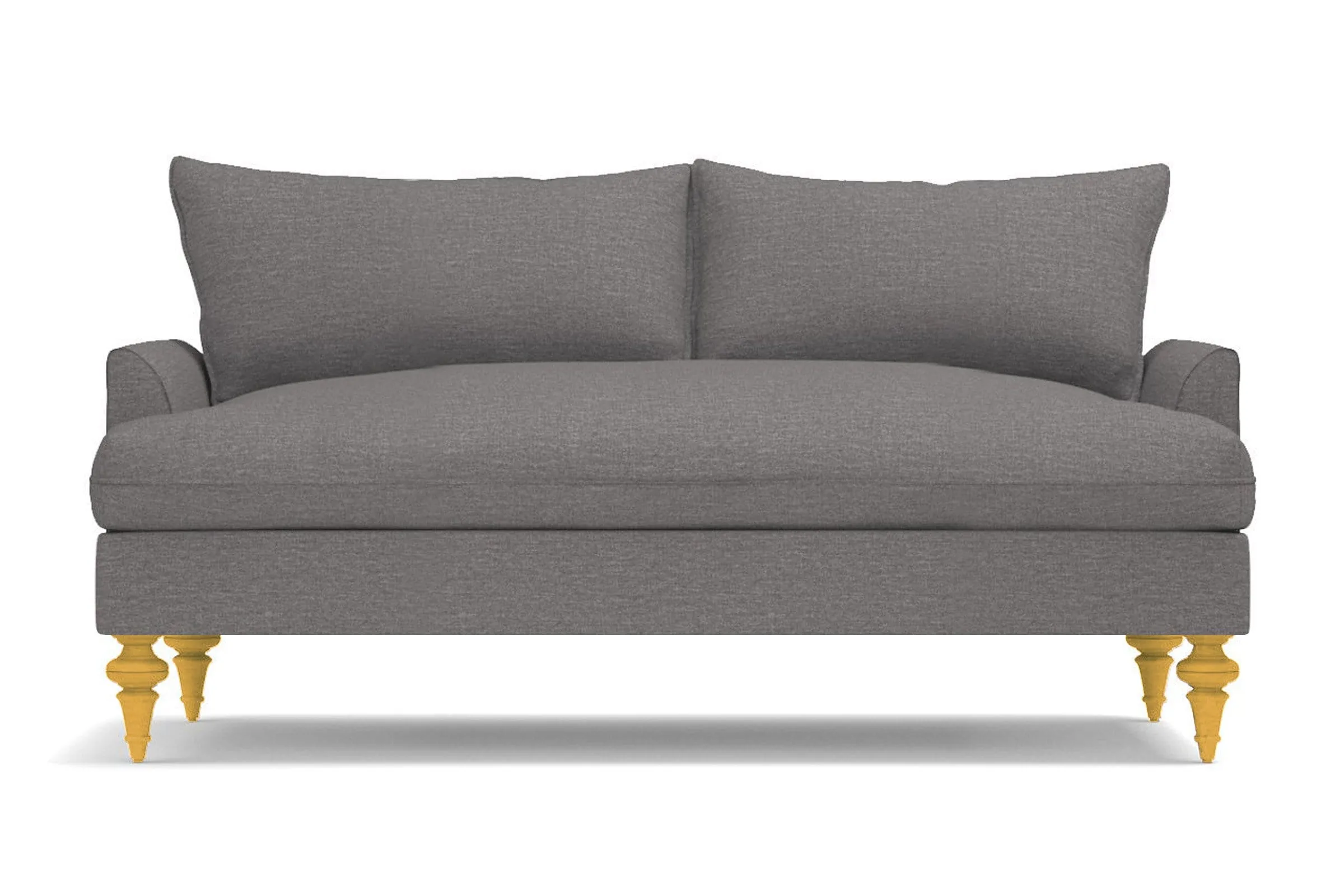 Saxon Apartment Size Sofa :: Leg Finish: Natural / Size: Apartment Size - 72"w