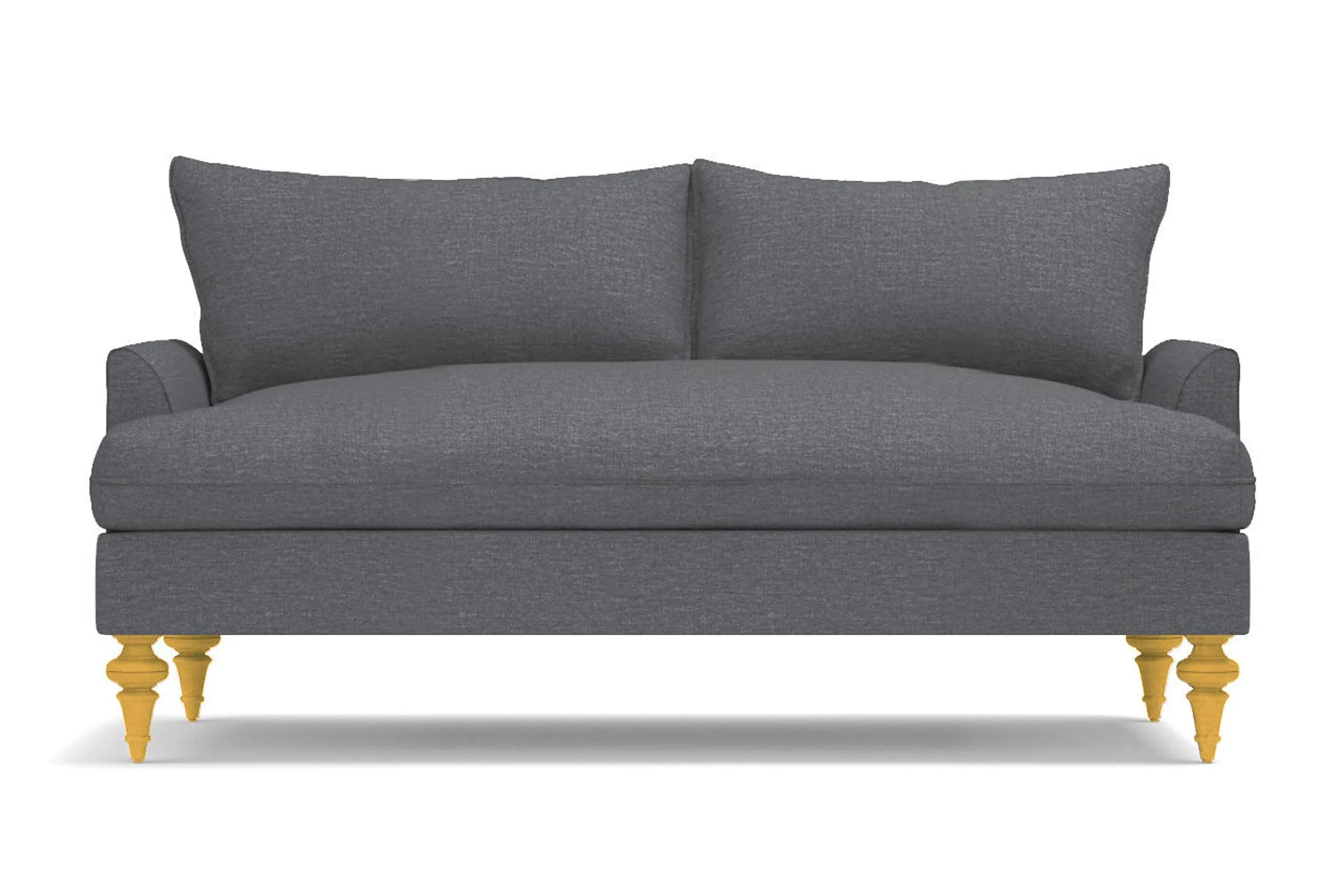 Saxon Apartment Size Sofa :: Leg Finish: Natural / Size: Apartment Size - 72"w