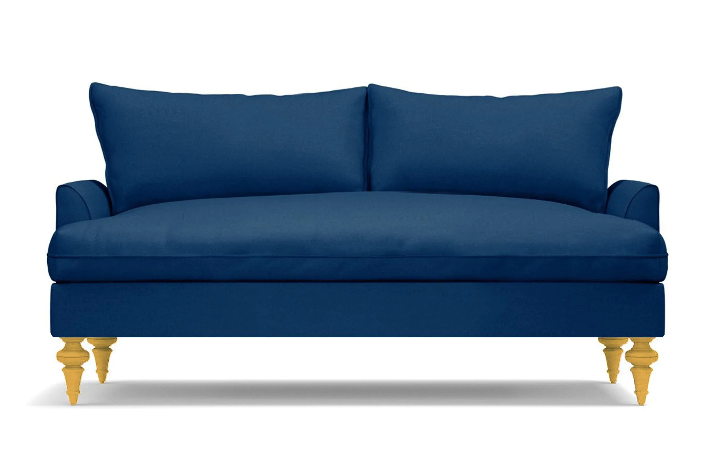 Saxon Apartment Size Sofa :: Leg Finish: Natural / Size: Apartment Size - 72"w
