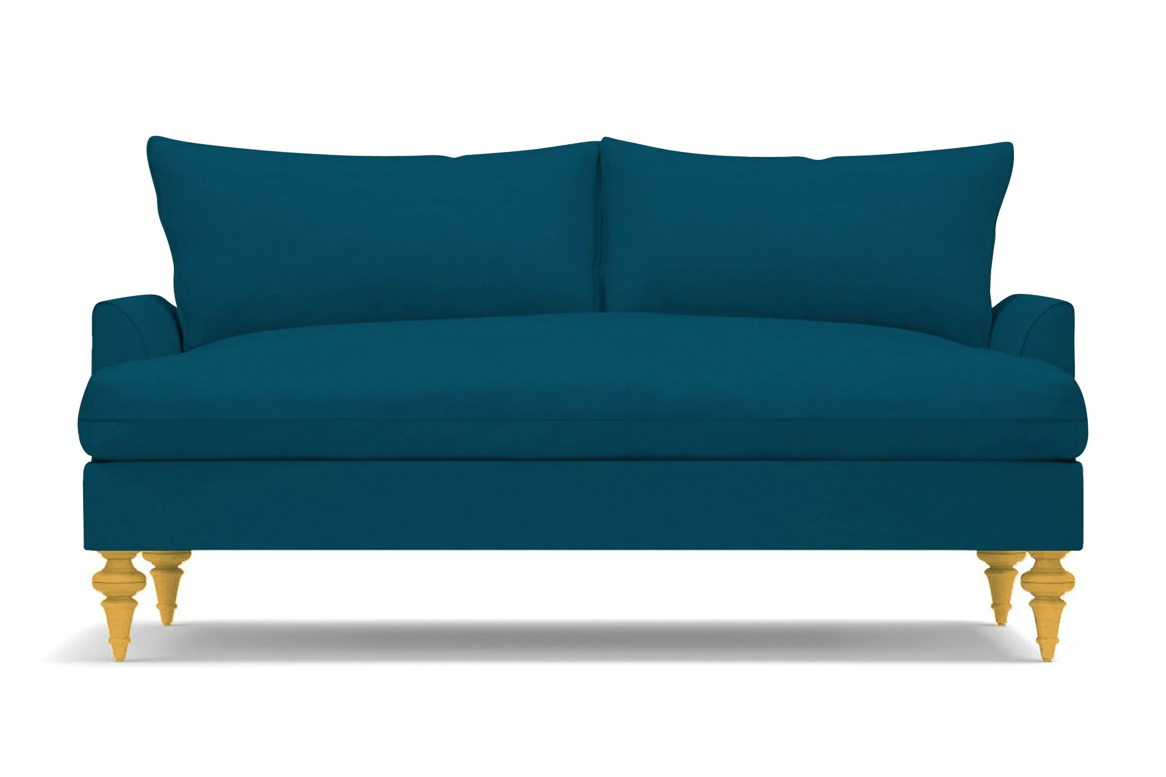 Saxon Apartment Size Sofa :: Leg Finish: Natural / Size: Apartment Size - 72"w