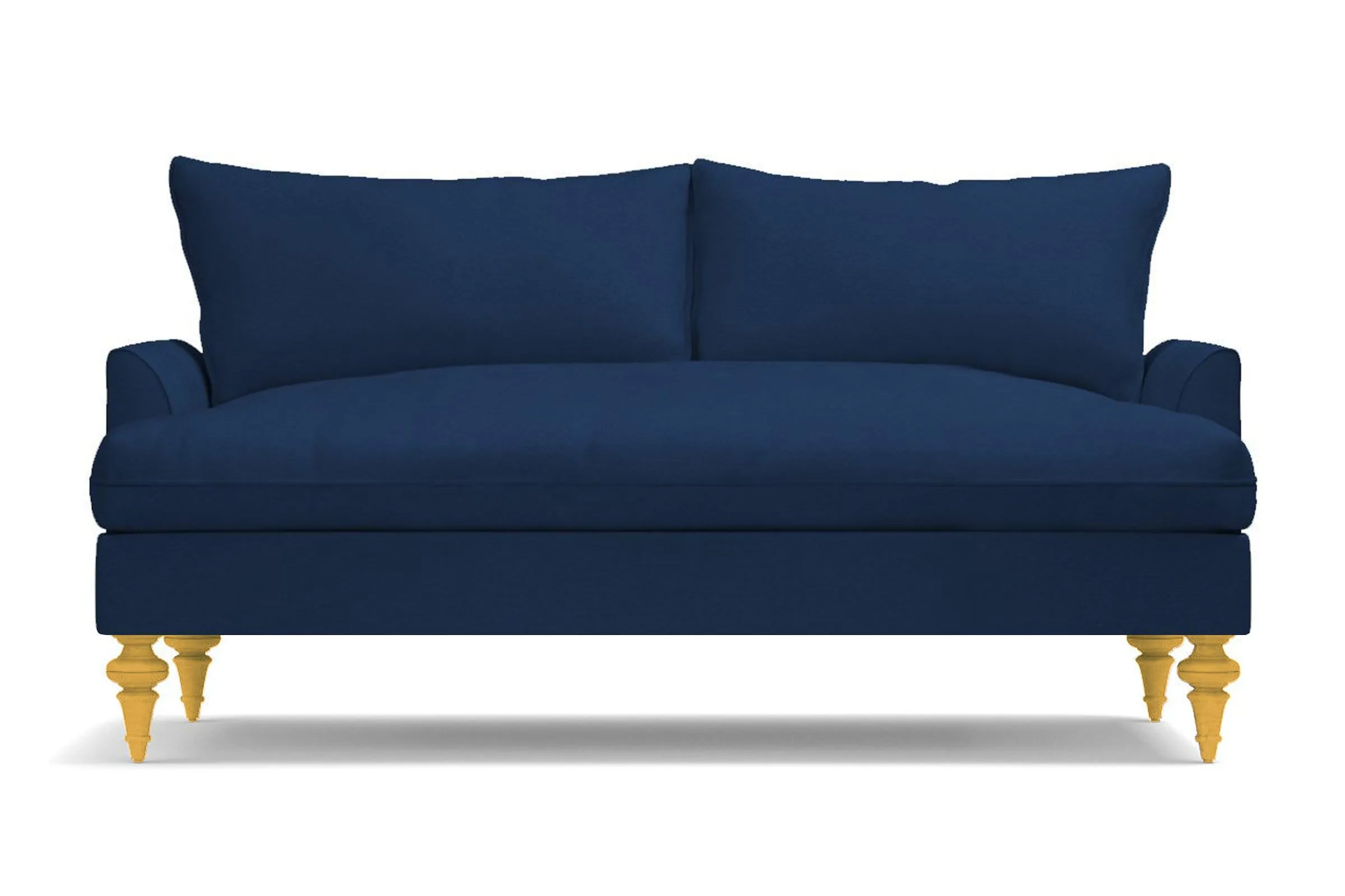 Saxon Apartment Size Sofa :: Leg Finish: Natural / Size: Apartment Size - 72"w
