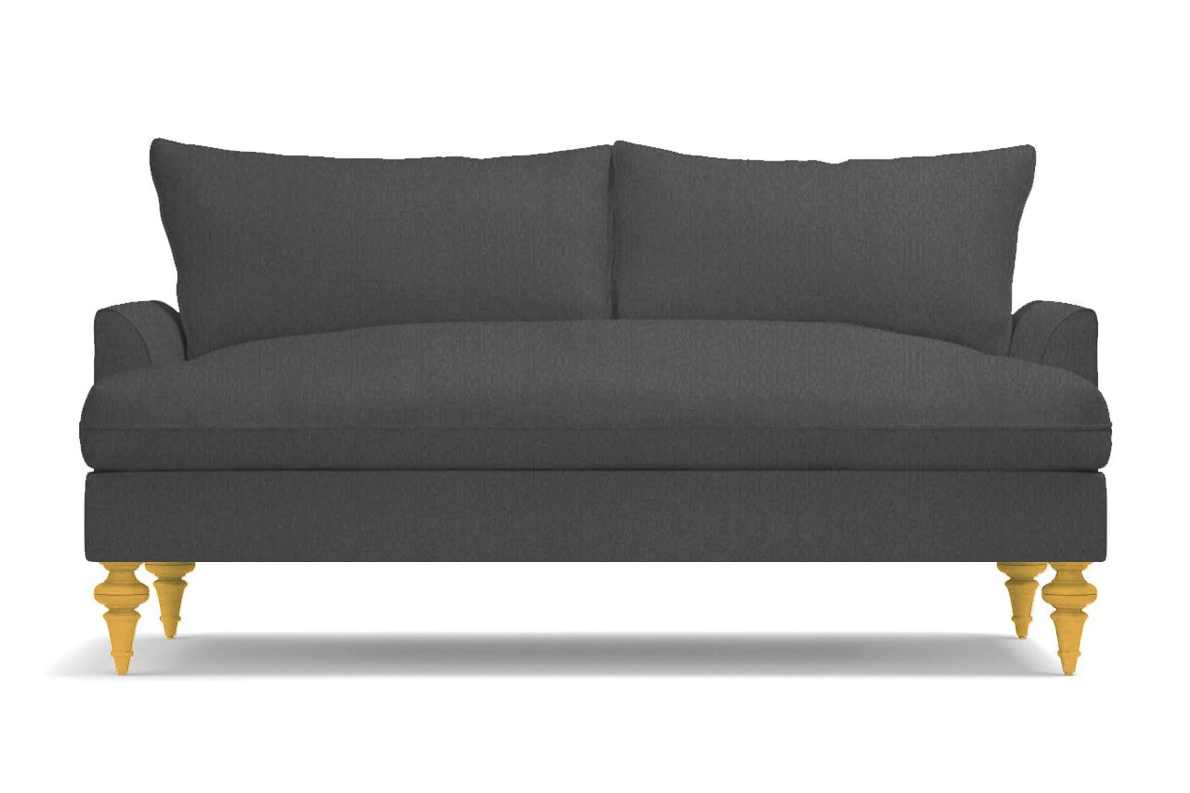 Saxon Apartment Size Sofa :: Leg Finish: Natural / Size: Apartment Size - 72"w