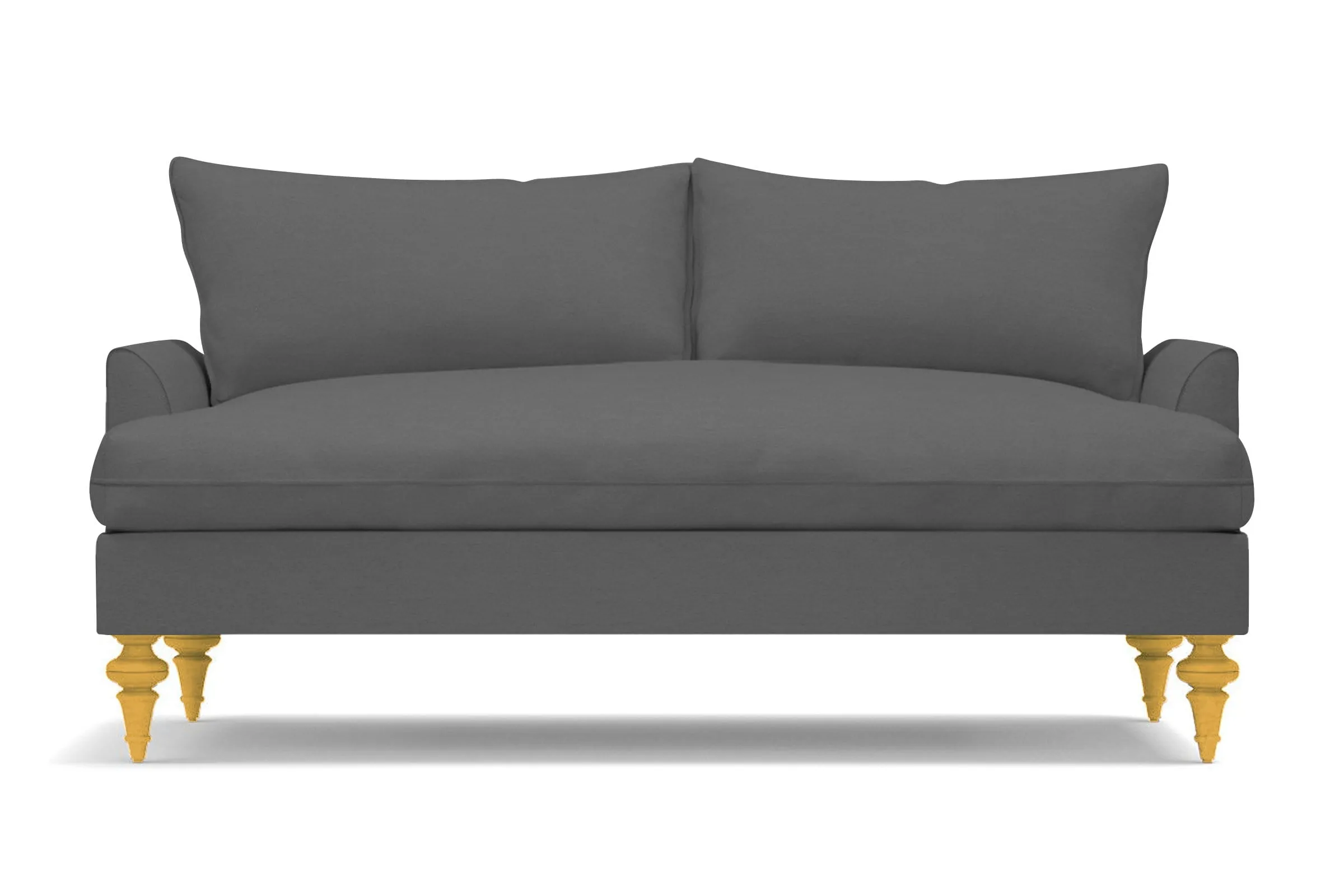 Saxon Apartment Size Sofa :: Leg Finish: Natural / Size: Apartment Size - 72"w