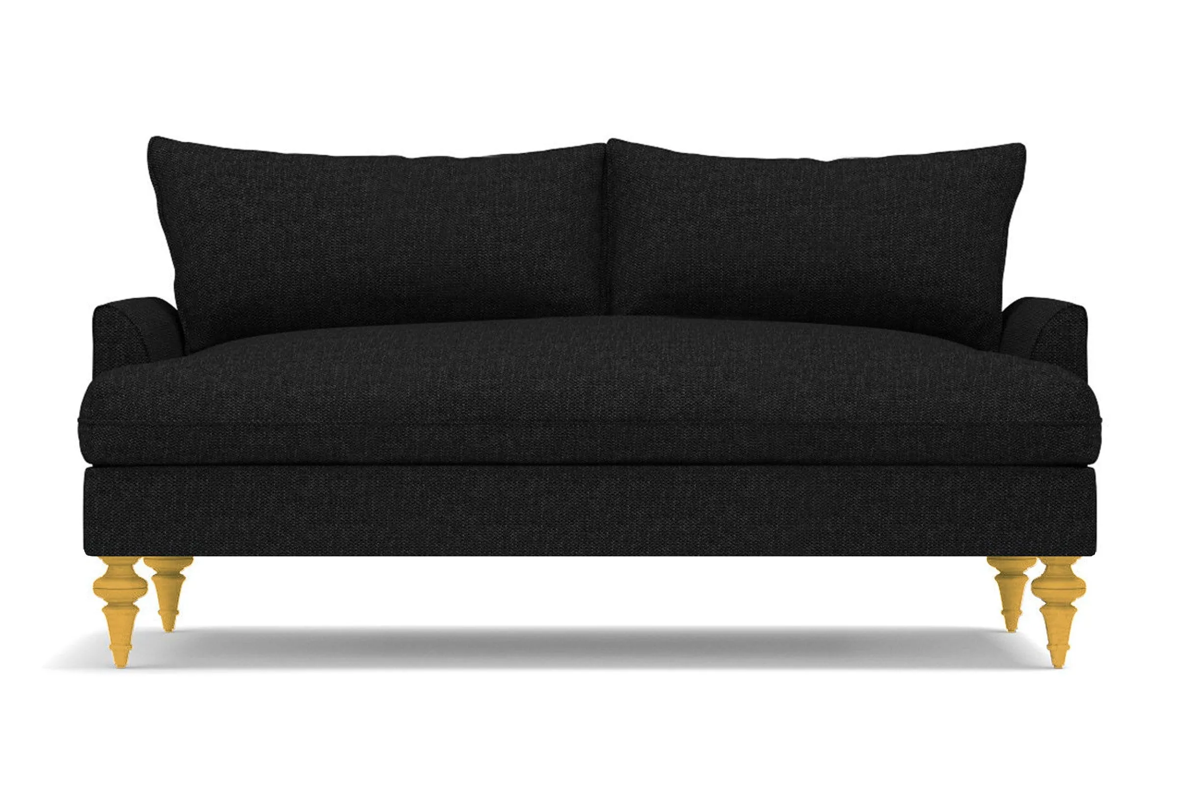 Saxon Apartment Size Sofa :: Leg Finish: Natural / Size: Apartment Size - 72"w