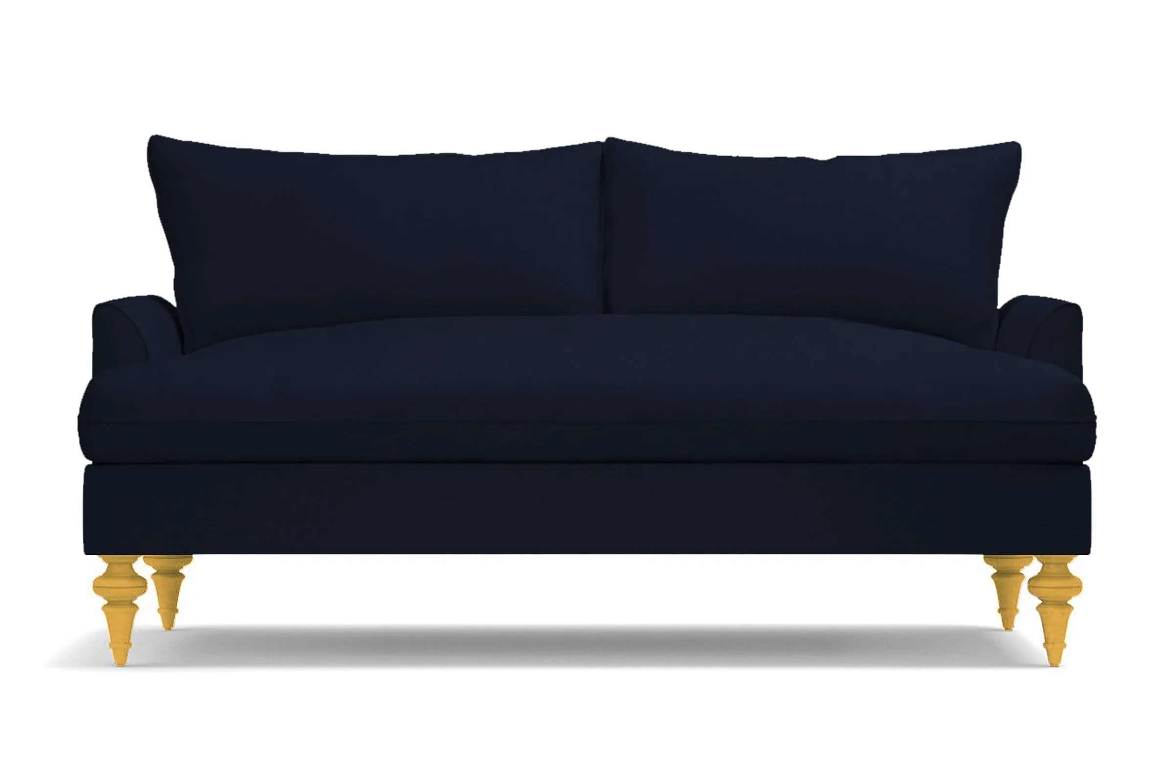 Saxon Apartment Size Sofa :: Leg Finish: Natural / Size: Apartment Size - 72"w
