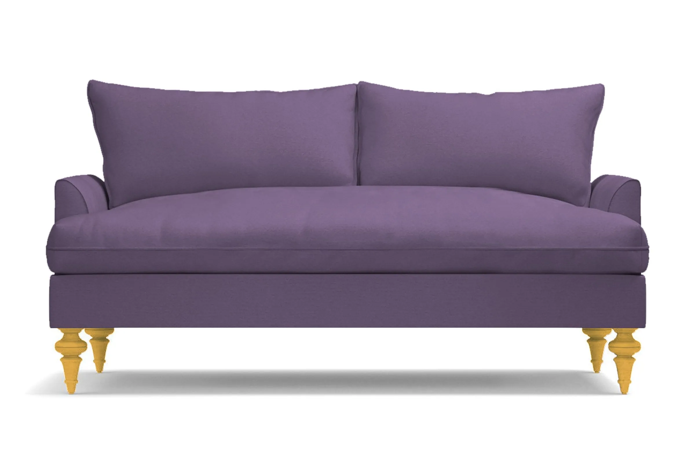 Saxon Apartment Size Sofa :: Leg Finish: Natural / Size: Apartment Size - 72"w