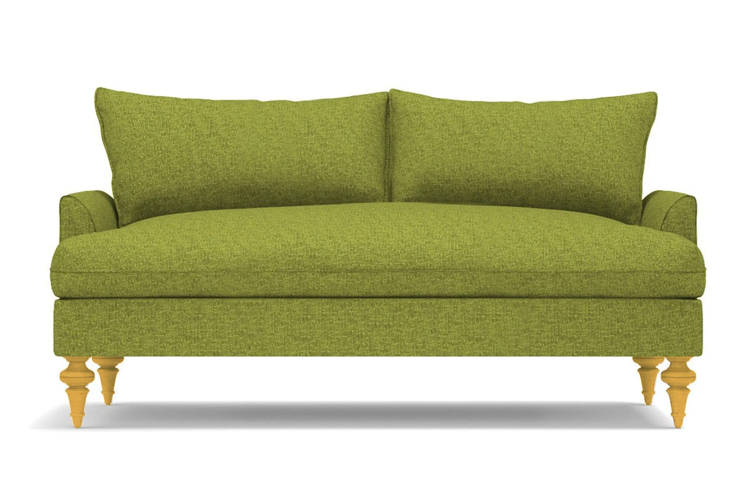 Saxon Apartment Size Sofa :: Leg Finish: Natural / Size: Apartment Size - 72"w