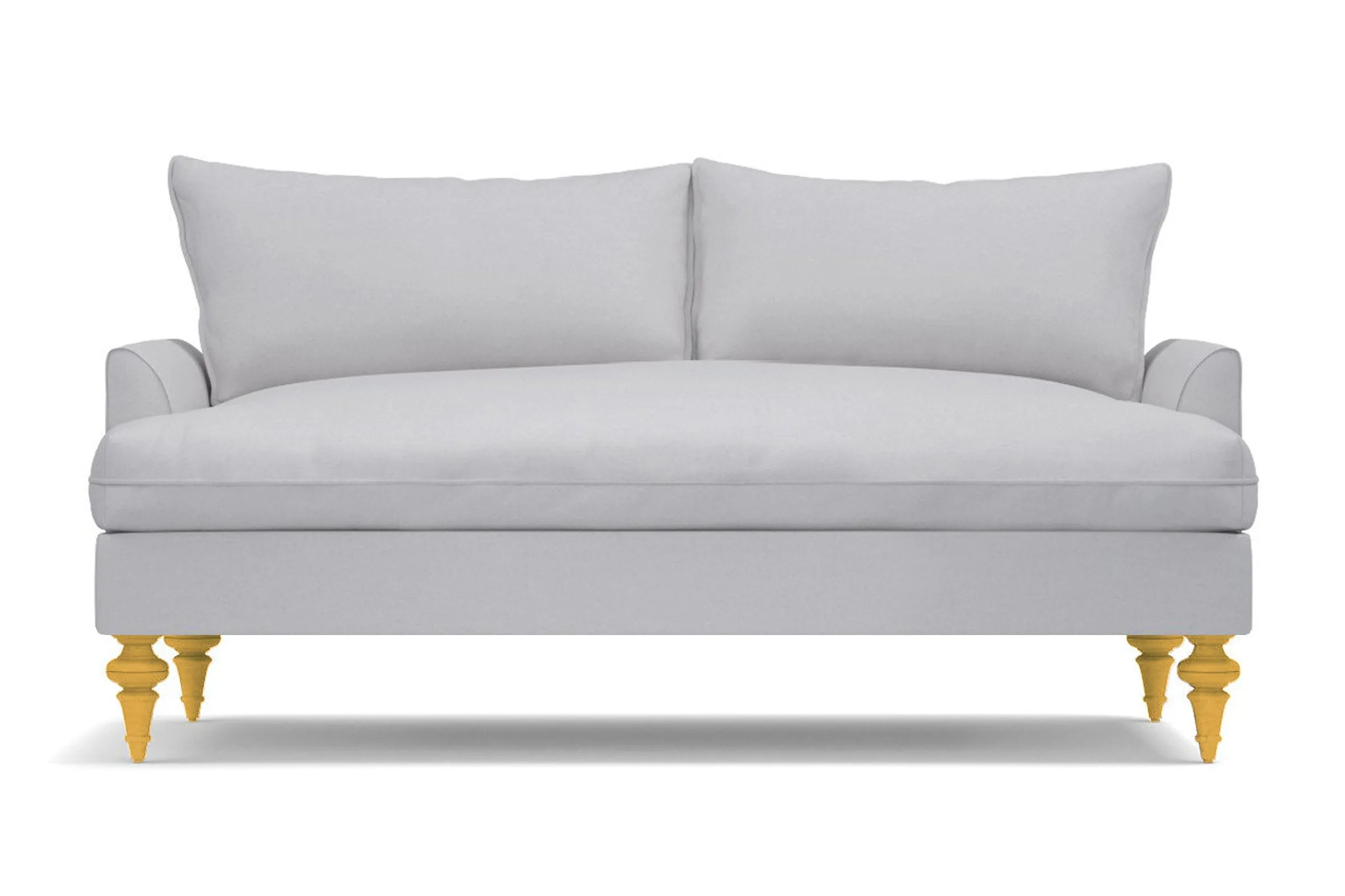 Saxon Apartment Size Sofa :: Leg Finish: Natural / Size: Apartment Size - 72"w