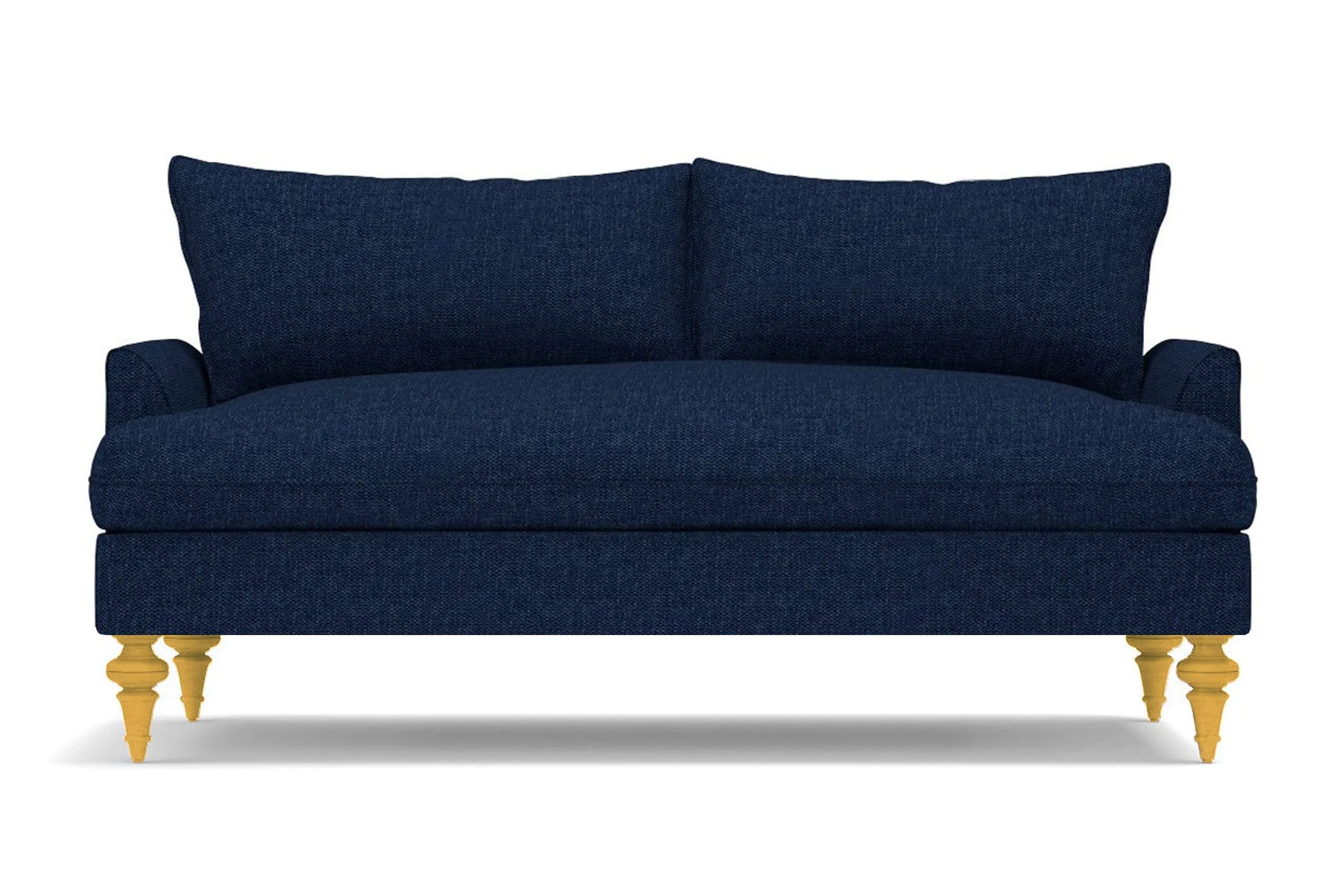 Saxon Apartment Size Sofa :: Leg Finish: Natural / Size: Apartment Size - 72"w