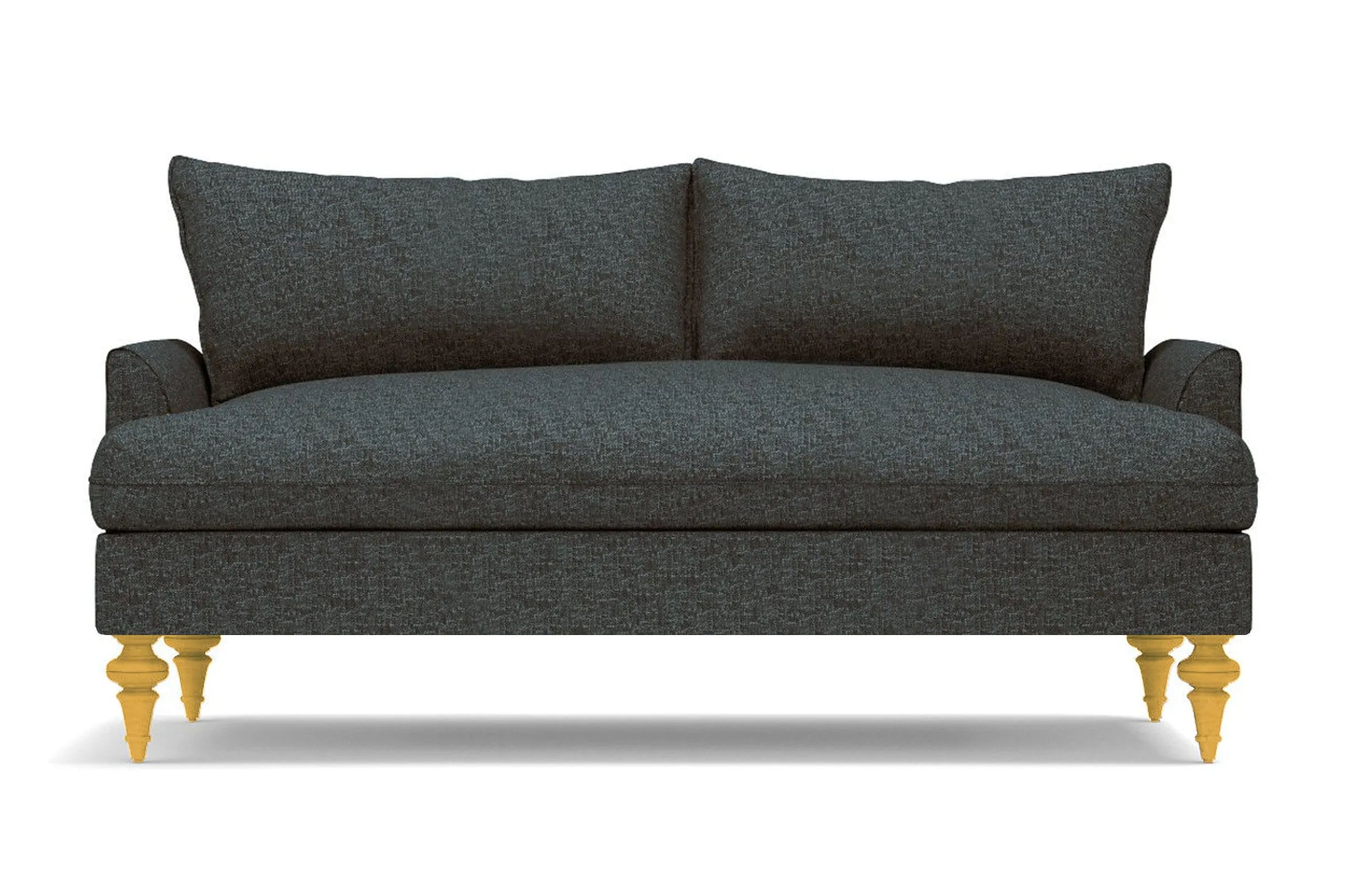 Saxon Apartment Size Sofa :: Leg Finish: Natural / Size: Apartment Size - 72"w