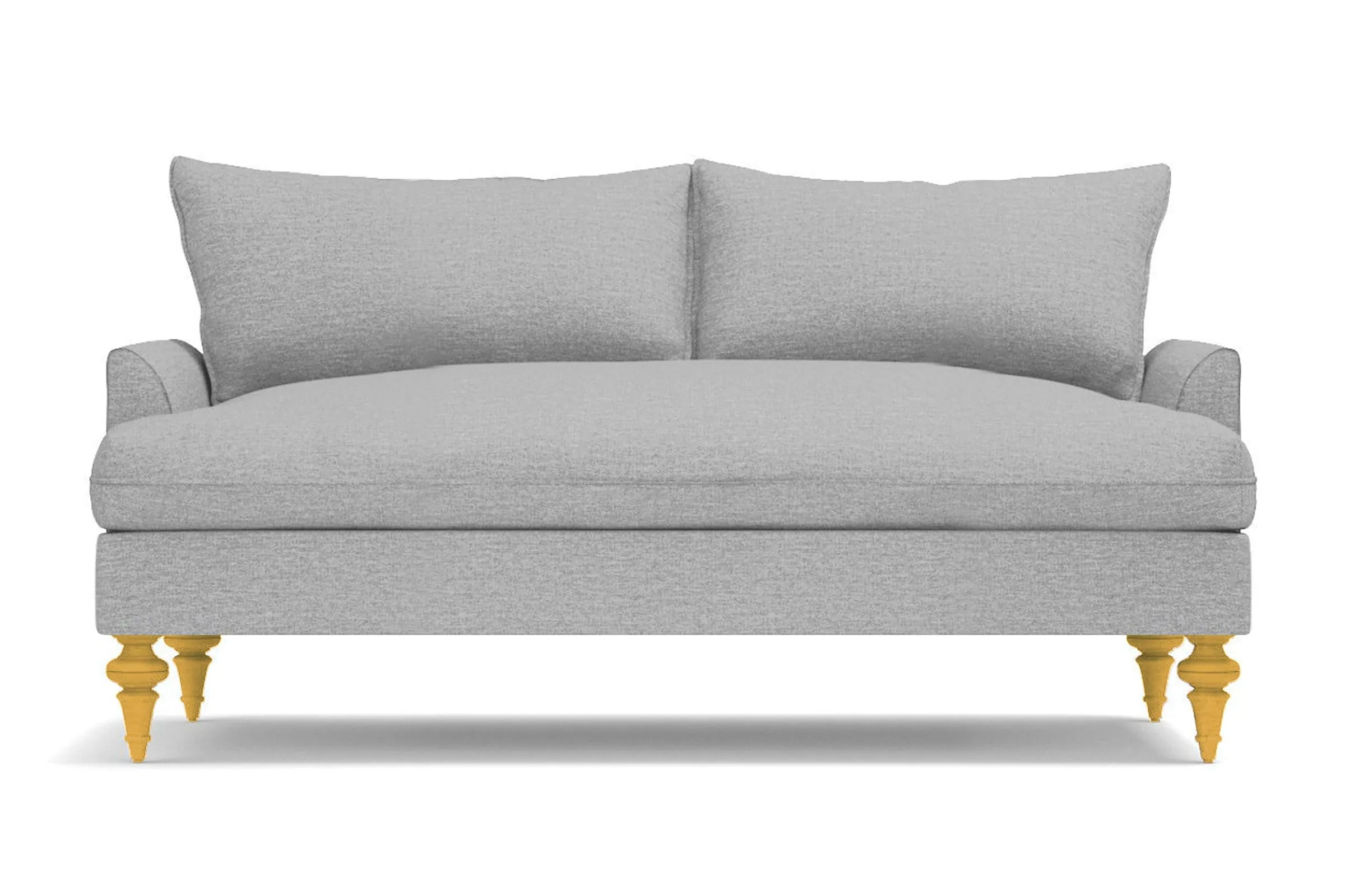 Saxon Apartment Size Sofa :: Leg Finish: Natural / Size: Apartment Size - 72"w