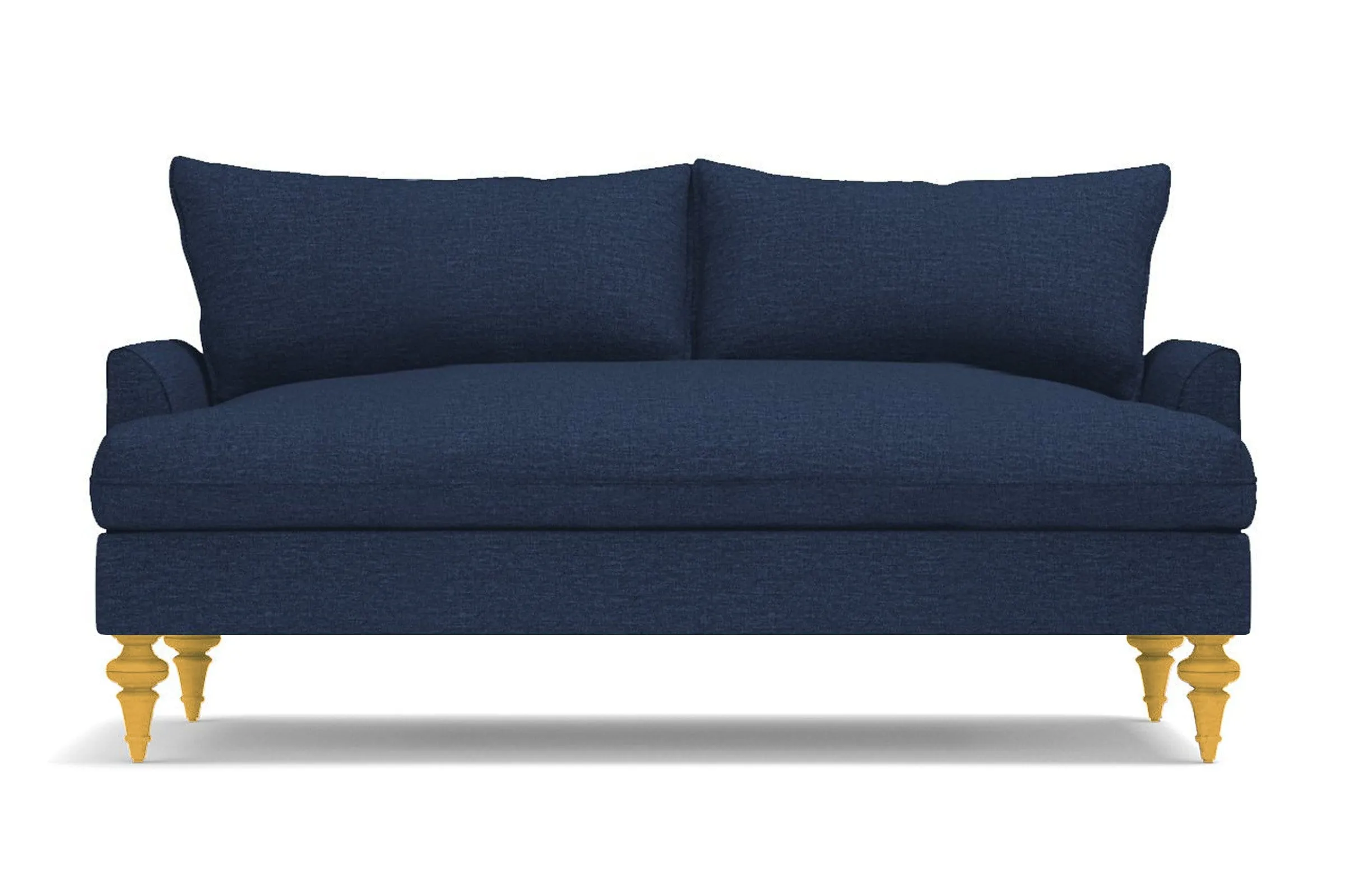 Saxon Apartment Size Sofa :: Leg Finish: Natural / Size: Apartment Size - 72"w