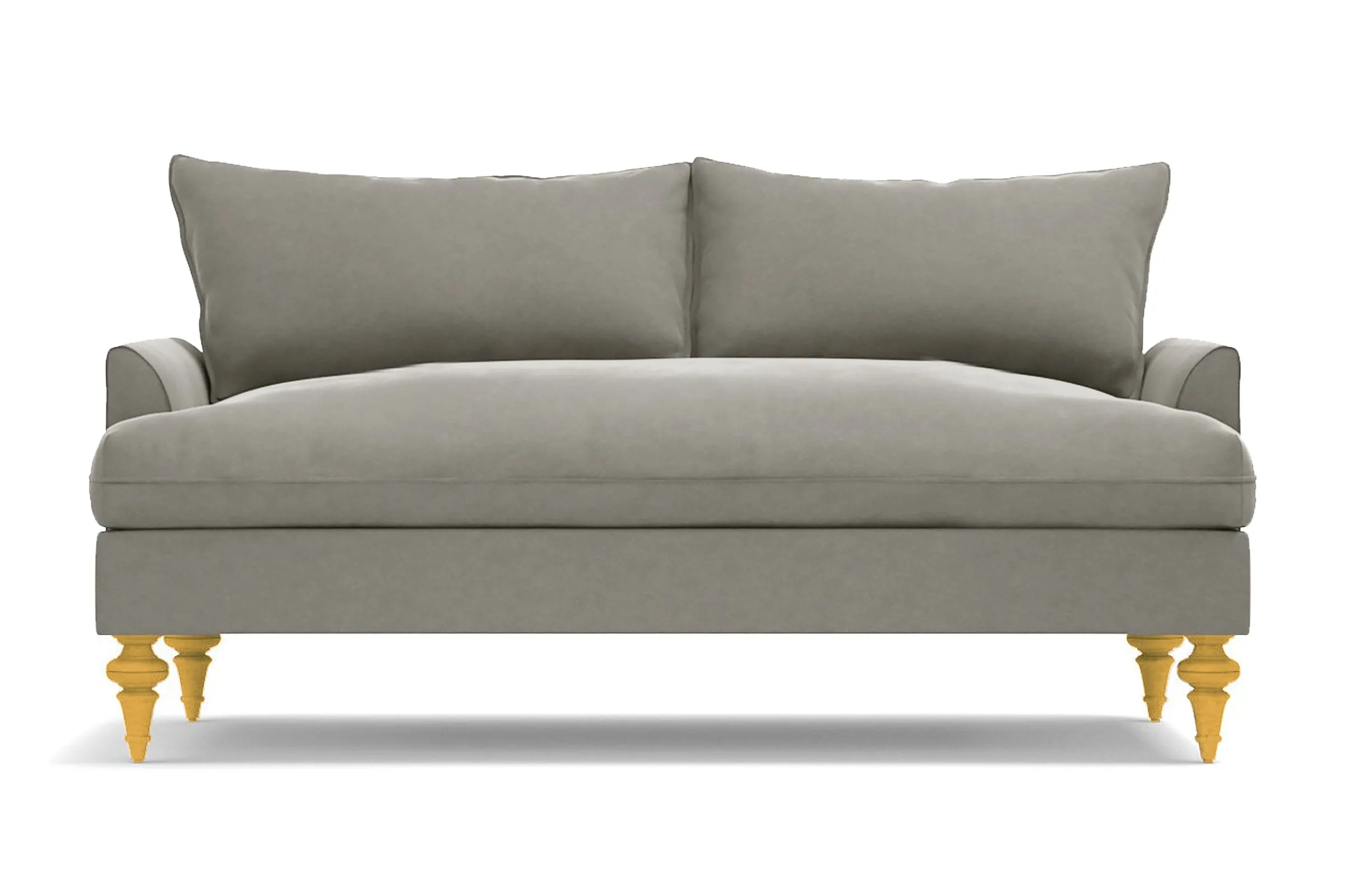 Saxon Apartment Size Sofa :: Leg Finish: Natural / Size: Apartment Size - 72"w