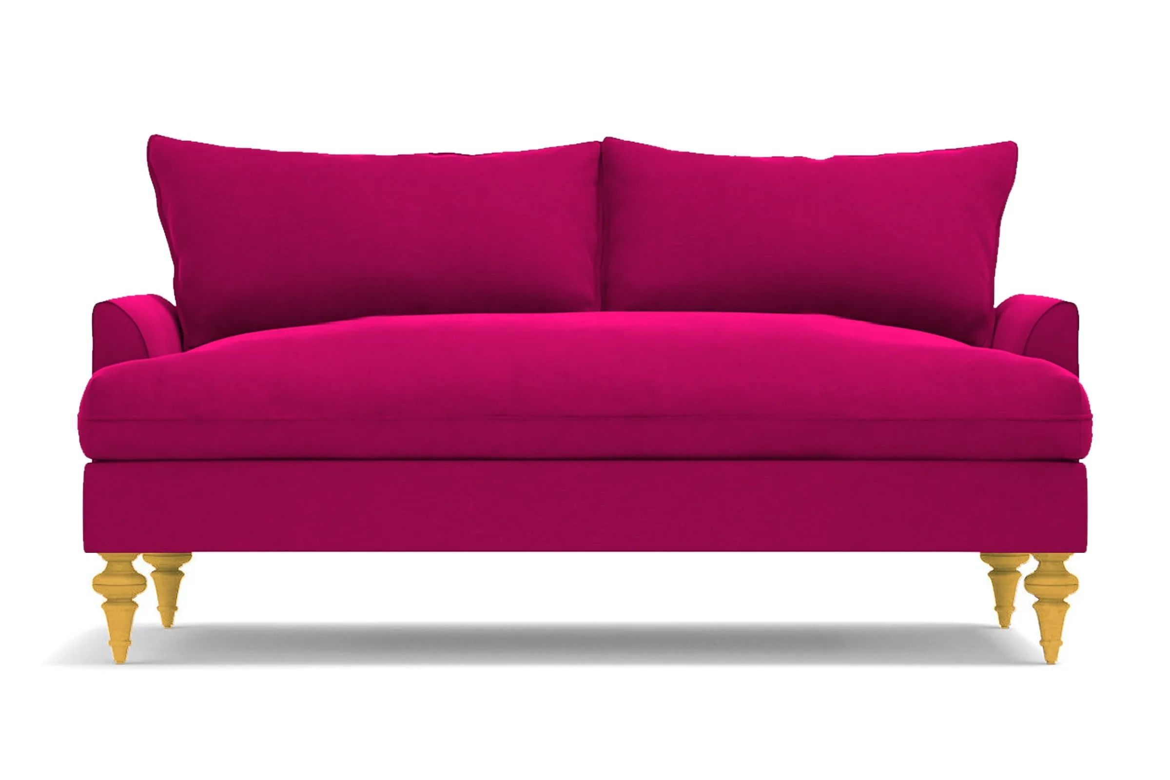 Saxon Apartment Size Sofa :: Leg Finish: Natural / Size: Apartment Size - 72"w