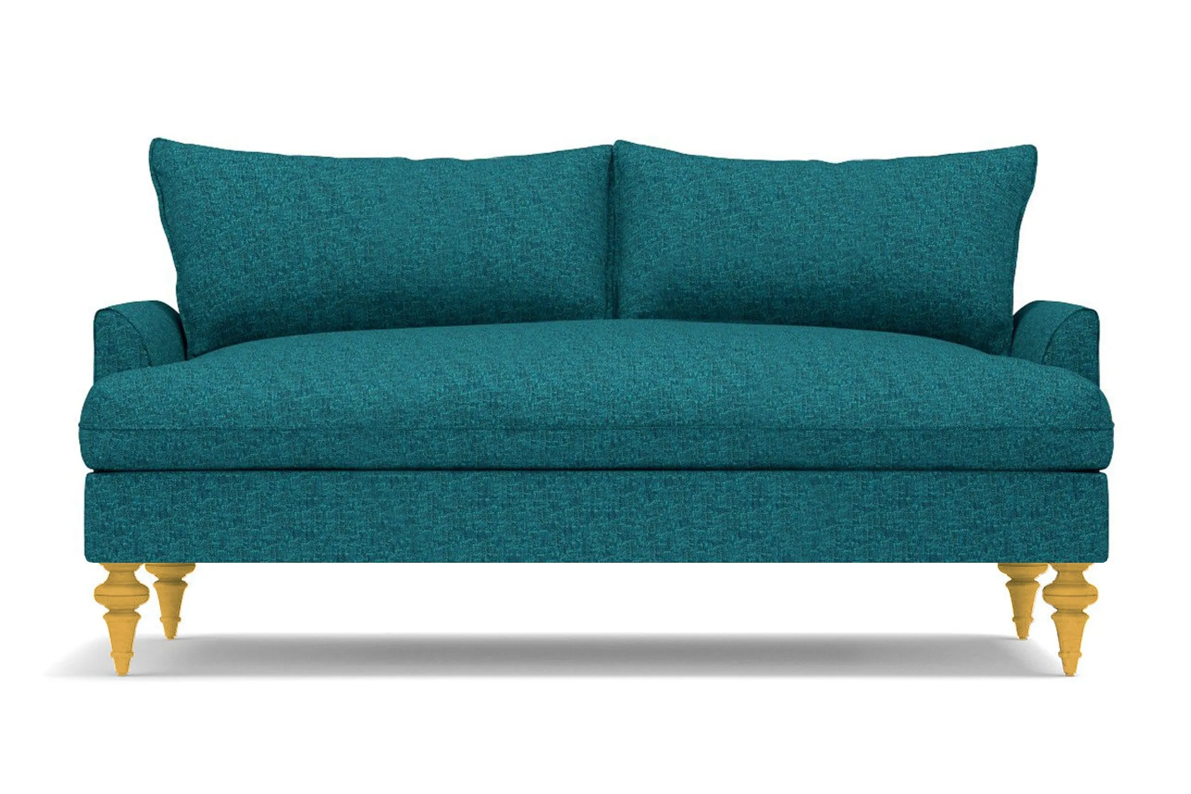 Saxon Apartment Size Sofa :: Leg Finish: Natural / Size: Apartment Size - 72"w