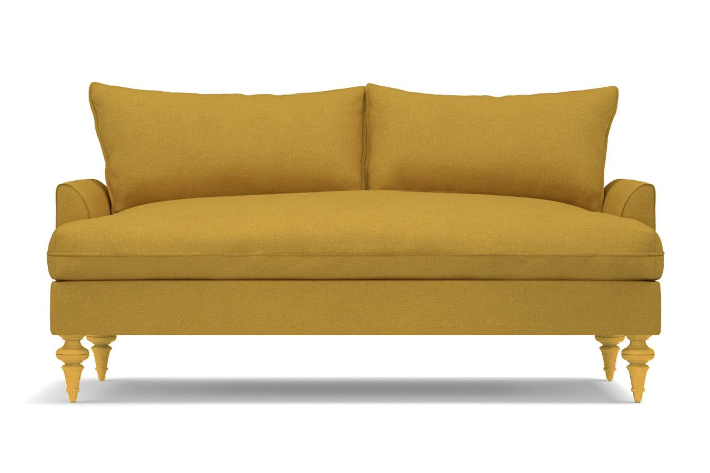 Saxon Apartment Size Sofa :: Leg Finish: Natural / Size: Apartment Size - 72"w