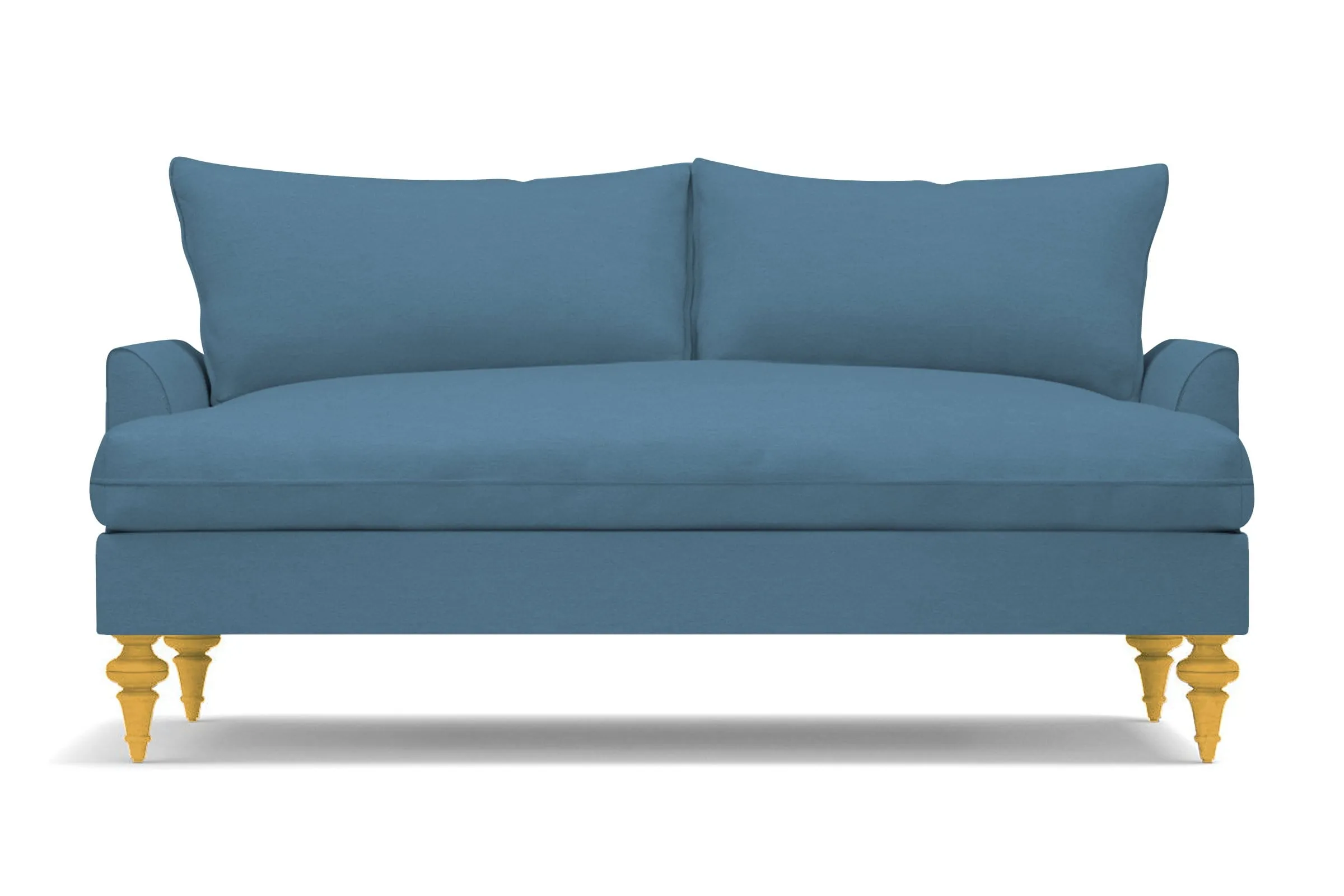 Saxon Apartment Size Sofa :: Leg Finish: Natural / Size: Apartment Size - 72"w