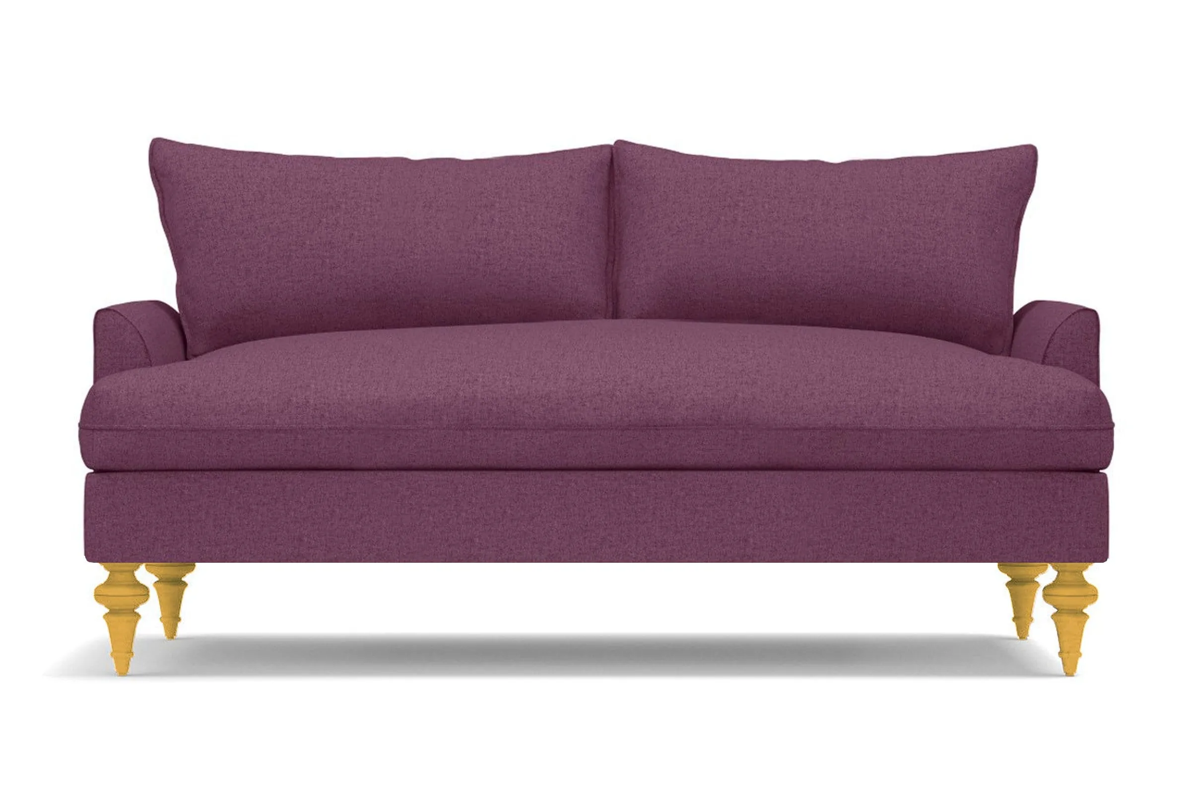 Saxon Apartment Size Sofa :: Leg Finish: Natural / Size: Apartment Size - 72"w