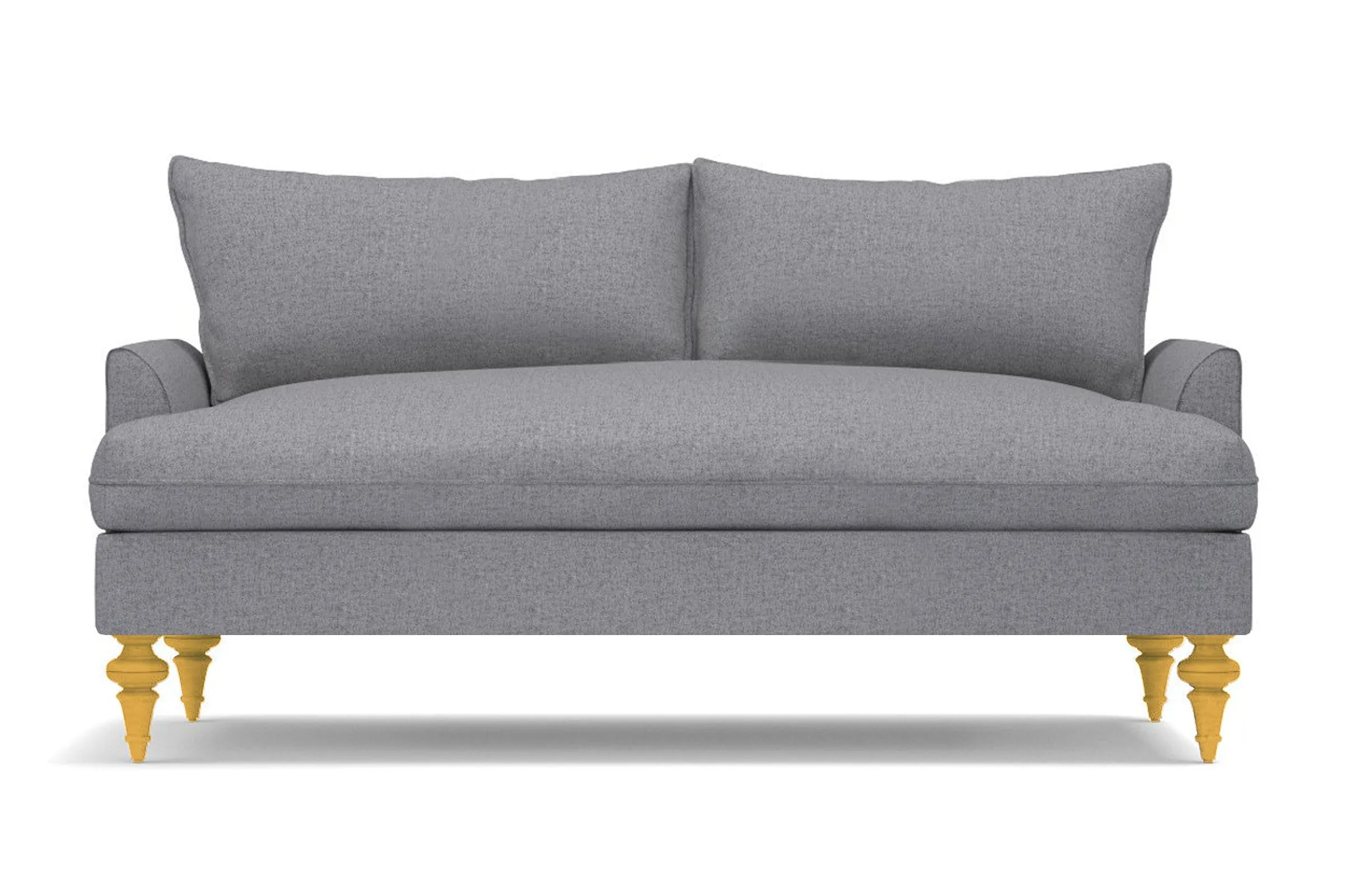 Saxon Apartment Size Sofa :: Leg Finish: Natural / Size: Apartment Size - 72"w