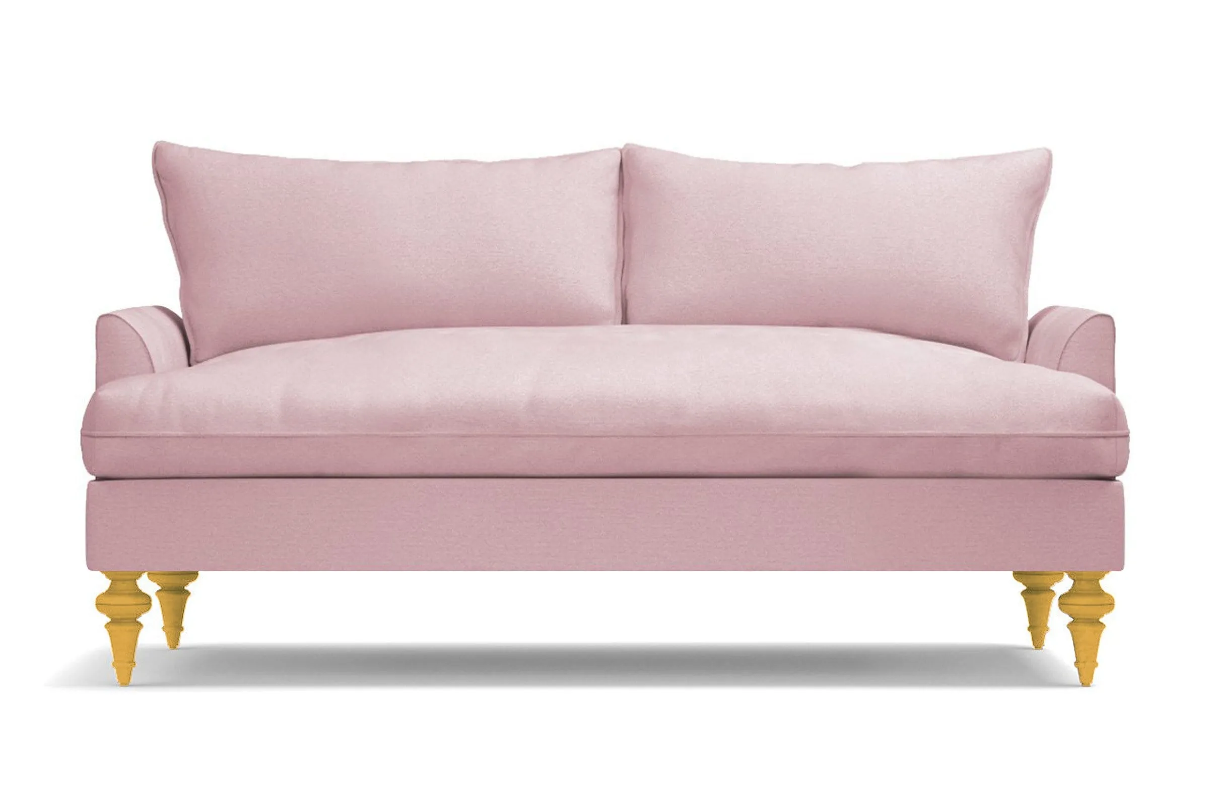 Saxon Apartment Size Sofa :: Leg Finish: Natural / Size: Apartment Size - 72"w
