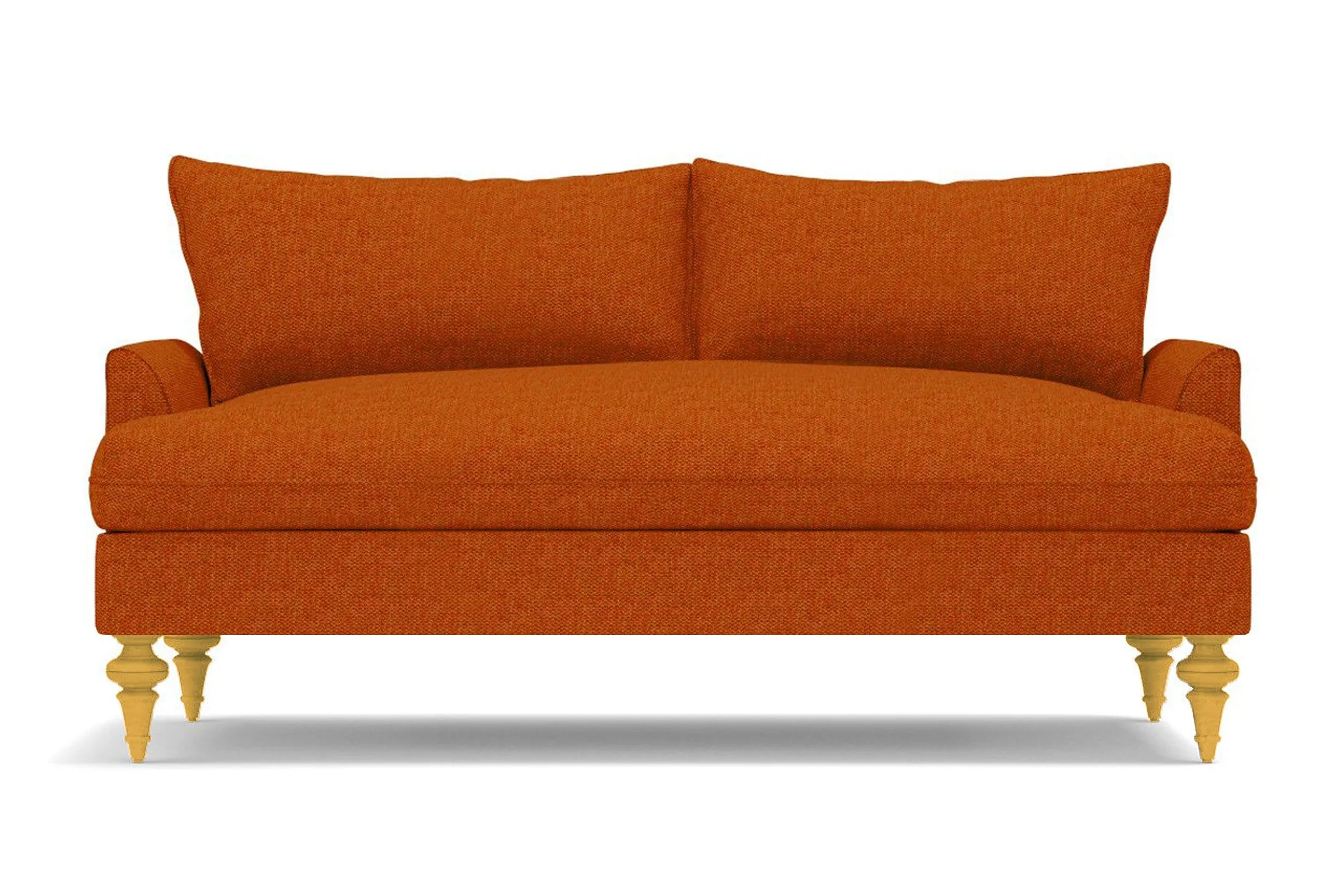 Saxon Apartment Size Sofa :: Leg Finish: Natural / Size: Apartment Size - 72"w