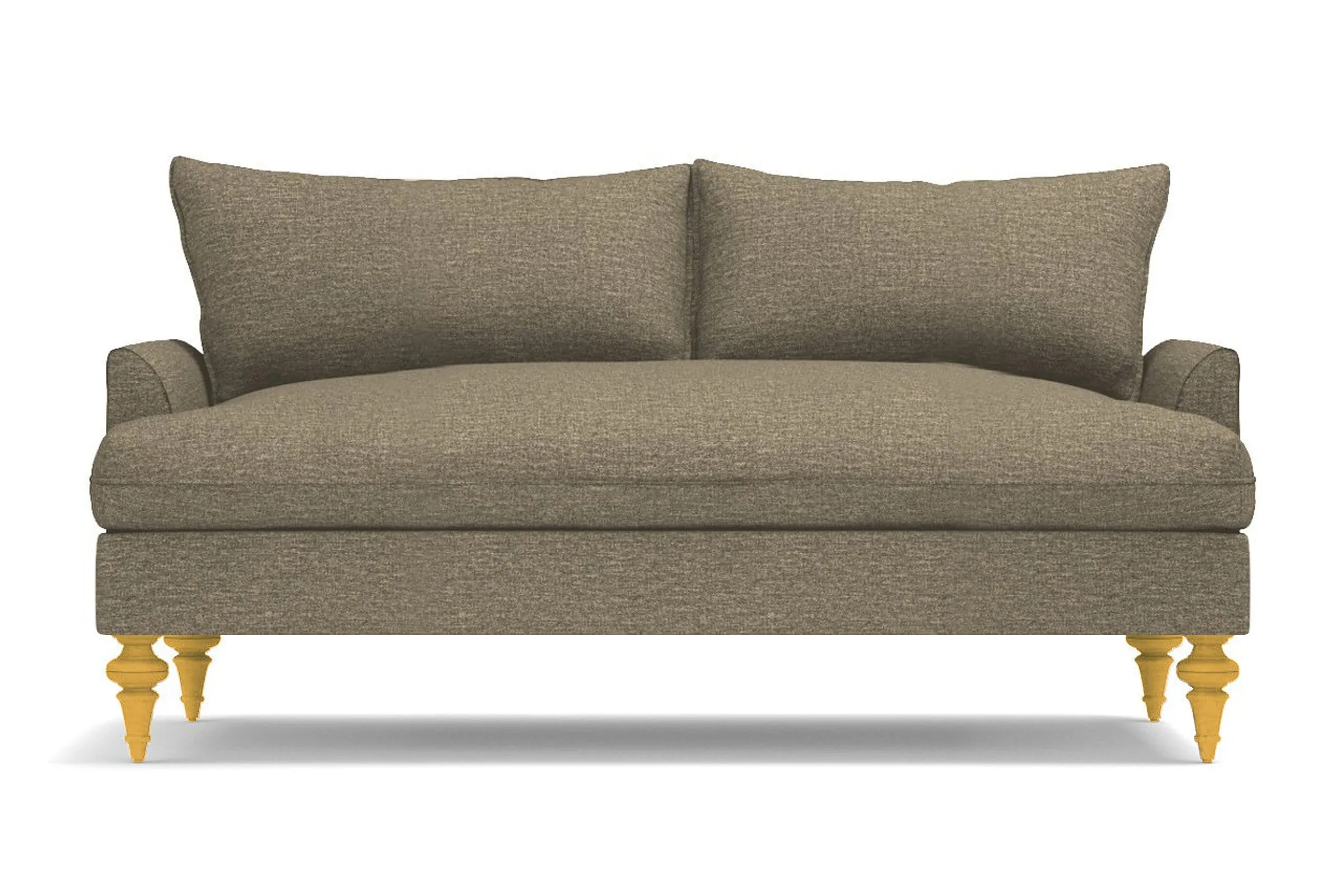 Saxon Apartment Size Sofa :: Leg Finish: Natural / Size: Apartment Size - 72"w