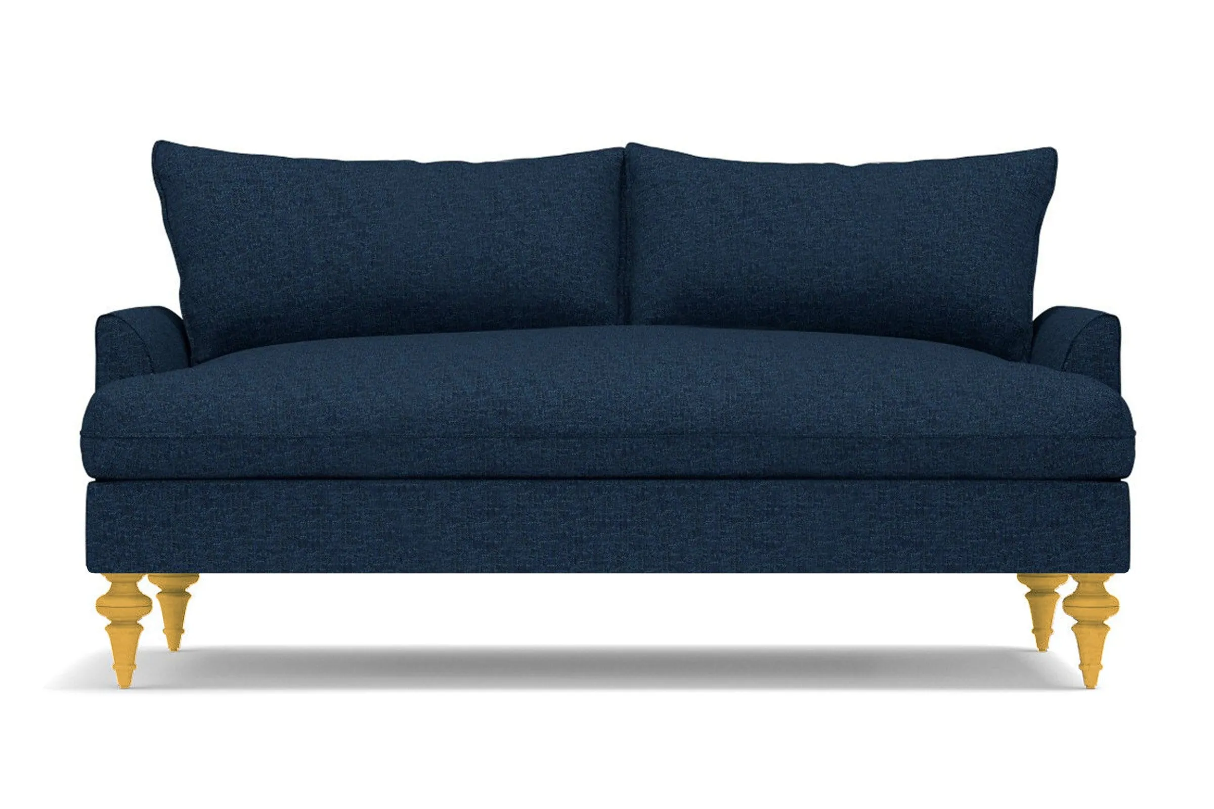 Saxon Apartment Size Sofa :: Leg Finish: Natural / Size: Apartment Size - 72"w