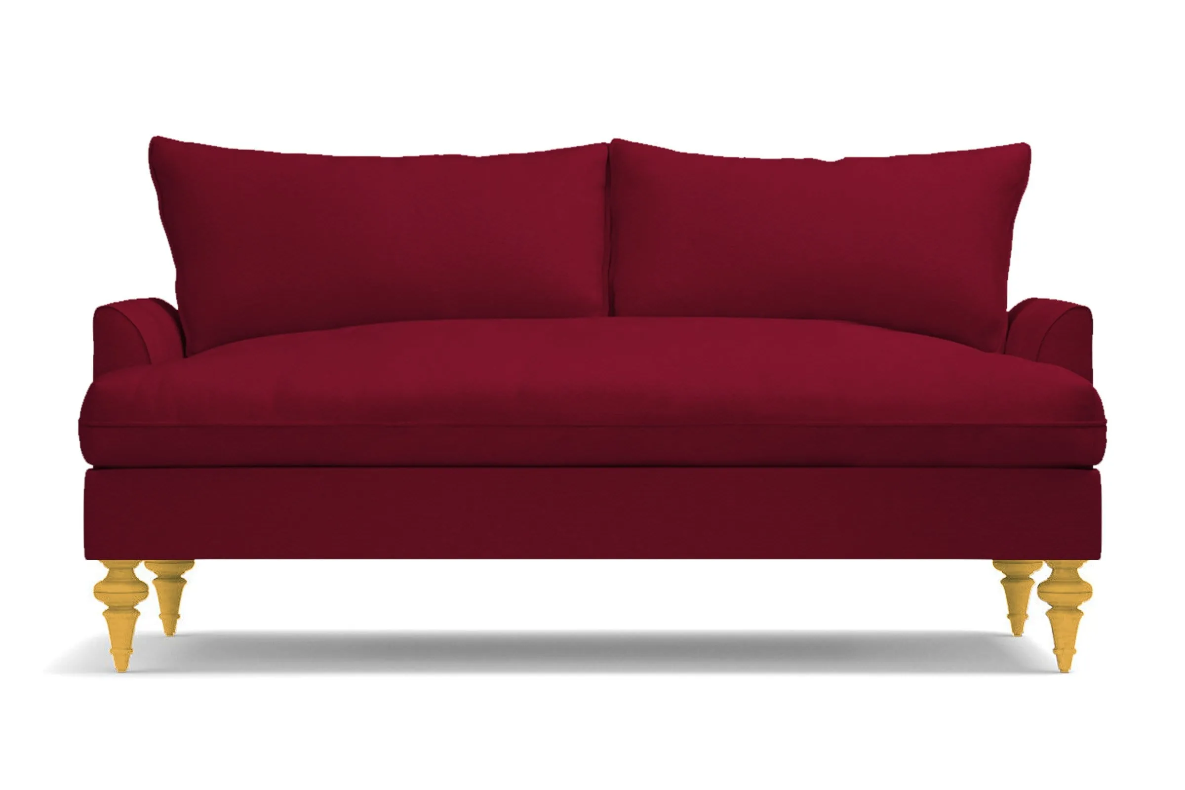 Saxon Apartment Size Sofa :: Leg Finish: Natural / Size: Apartment Size - 72"w