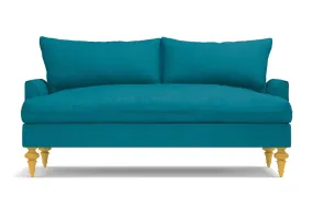 Saxon Apartment Size Sofa :: Leg Finish: Natural / Size: Apartment Size - 72"w
