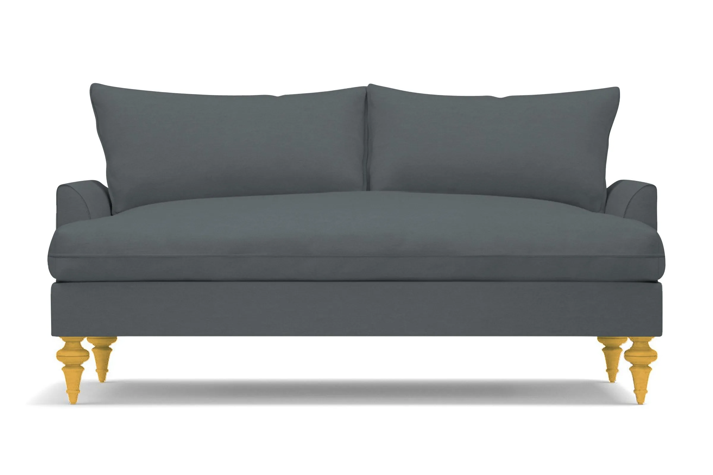 Saxon Apartment Size Sofa :: Leg Finish: Natural / Size: Apartment Size - 72"w