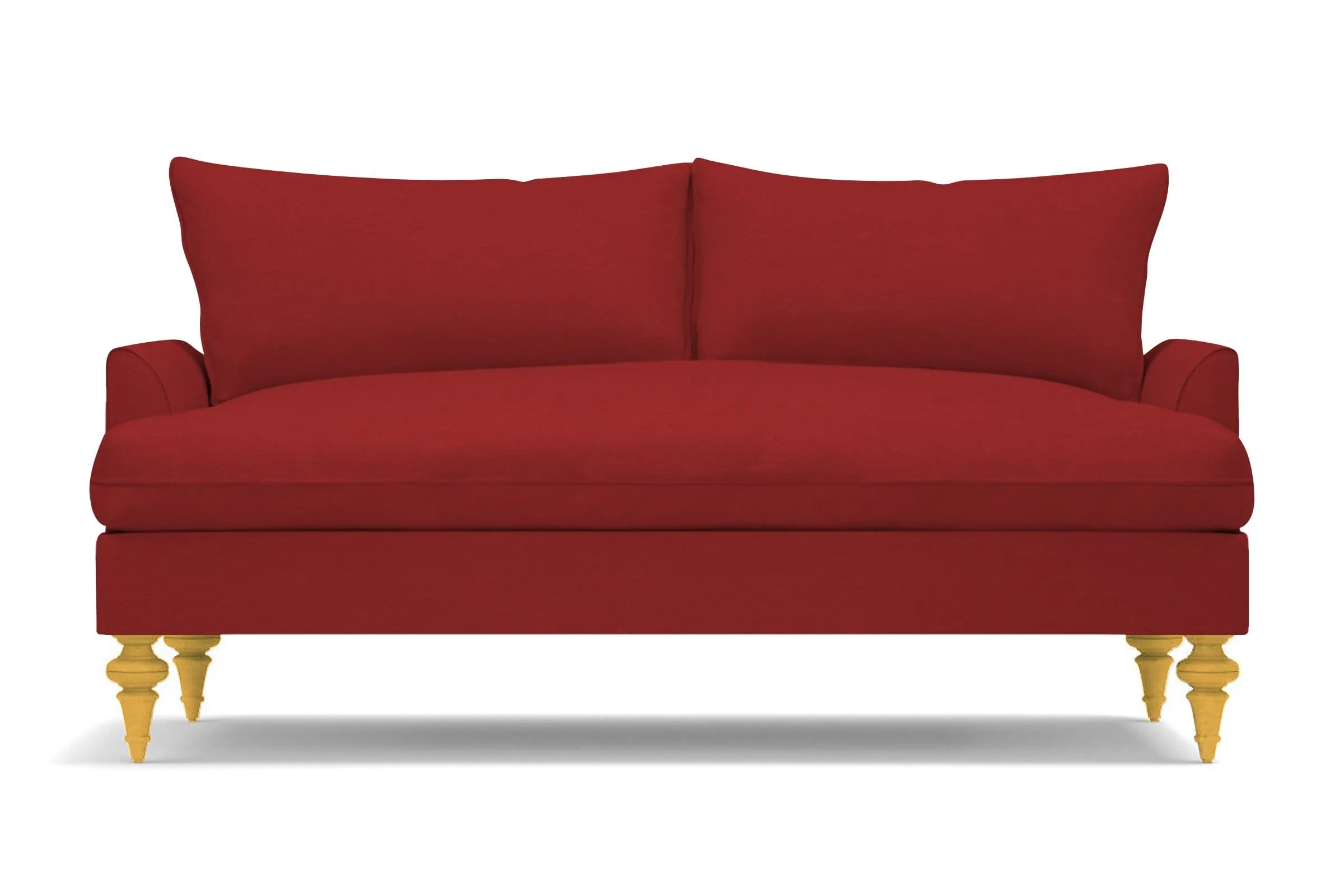 Saxon Apartment Size Sofa :: Leg Finish: Natural / Size: Apartment Size - 72"w