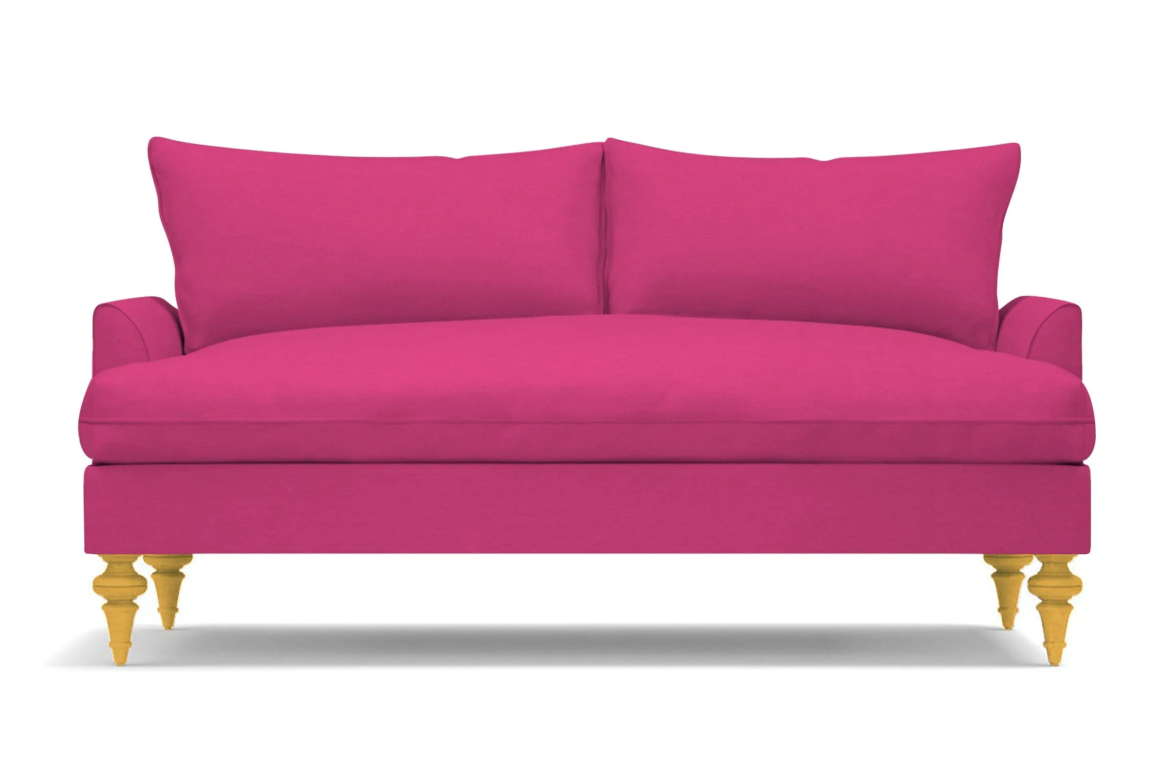 Saxon Apartment Size Sofa :: Leg Finish: Natural / Size: Apartment Size - 72"w
