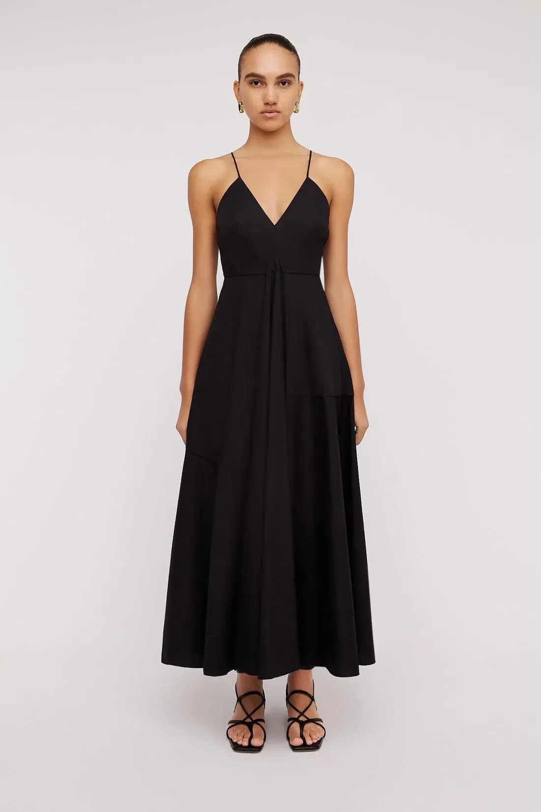 Scanlan Theodore Parachute Strappy Dress Black Size 10