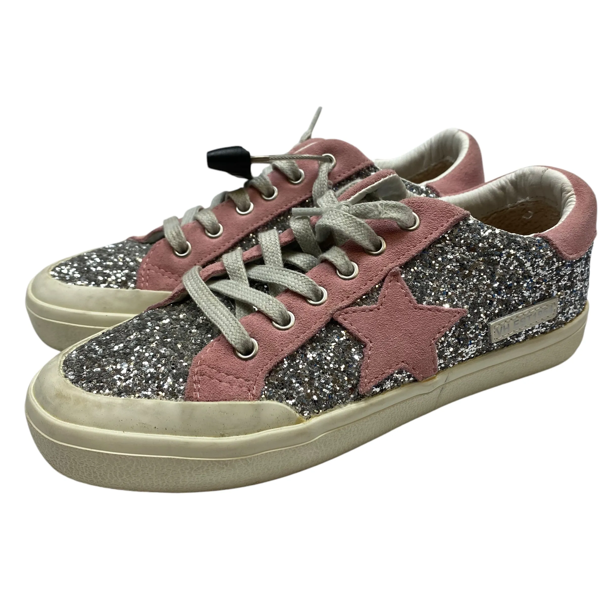 Shoes Sneakers By Vintage Havana In Pink & Silver, Size: 6