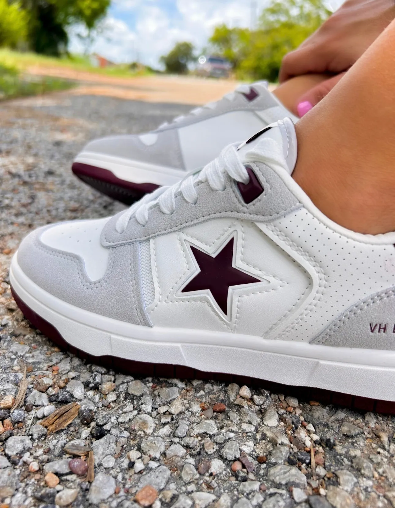 Step Up Maroon Vintage Havana Sneakers Shoes
