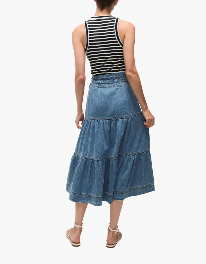 Veronica Beard Armida Skirt in Starlight