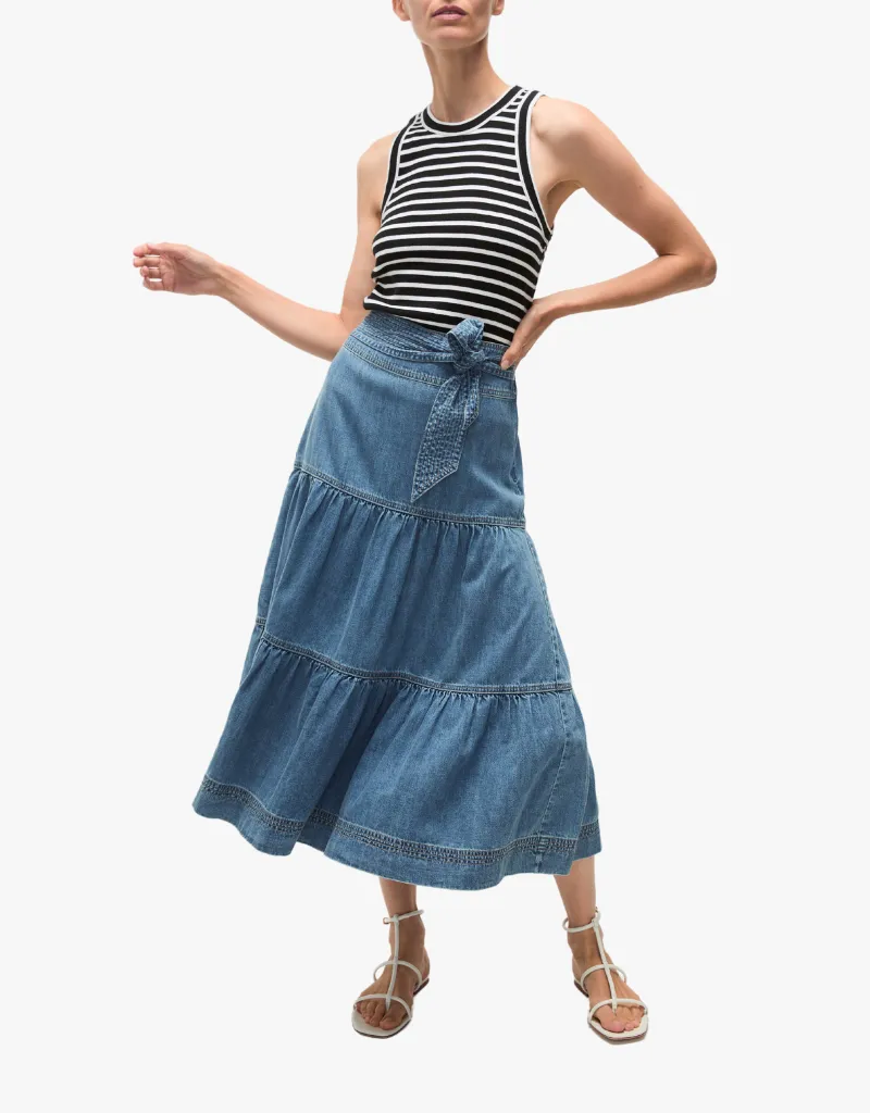 Veronica Beard Armida Skirt in Starlight