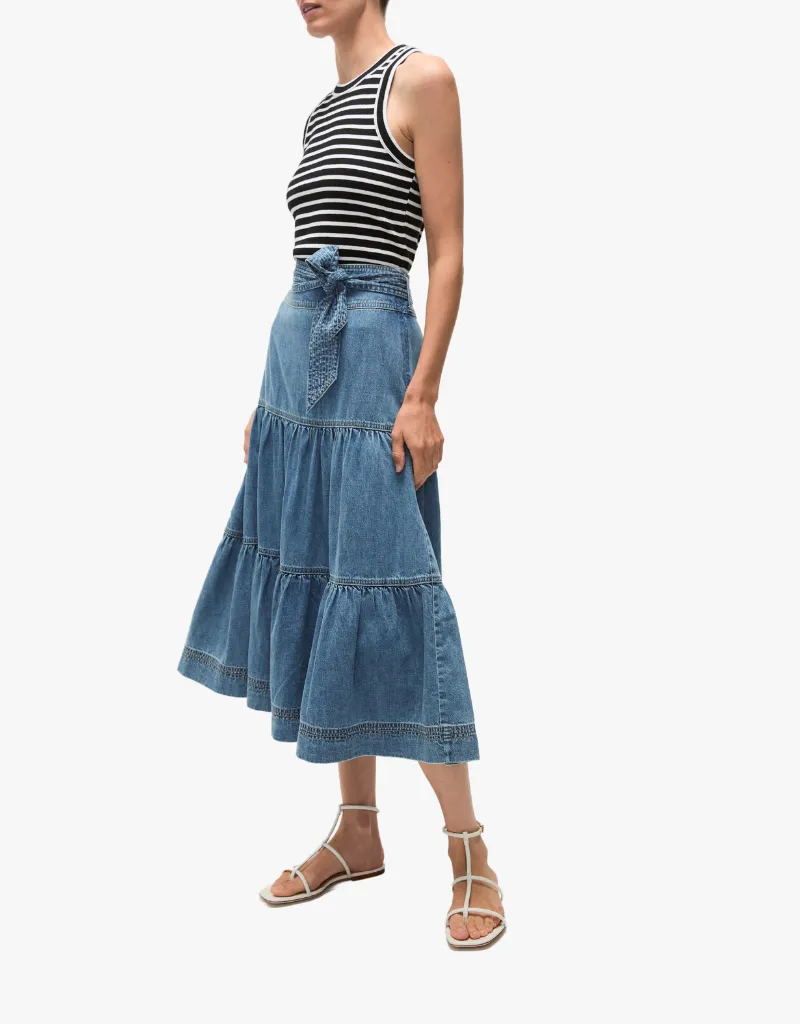 Veronica Beard Armida Skirt in Starlight