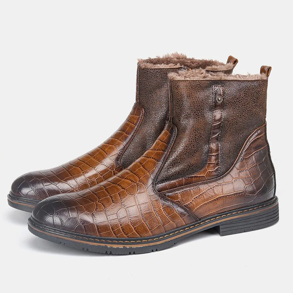 Warm Leather Boot High Shoes