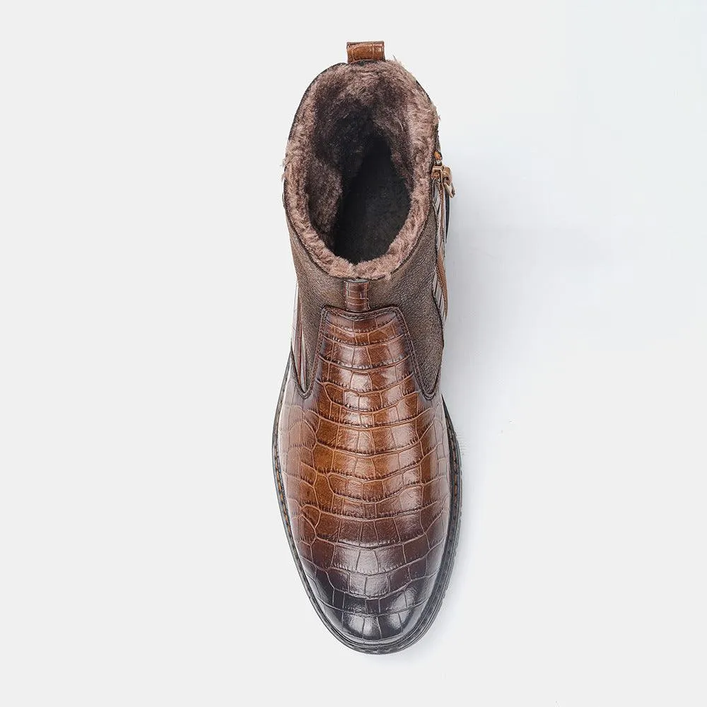 Warm Leather Boot High Shoes