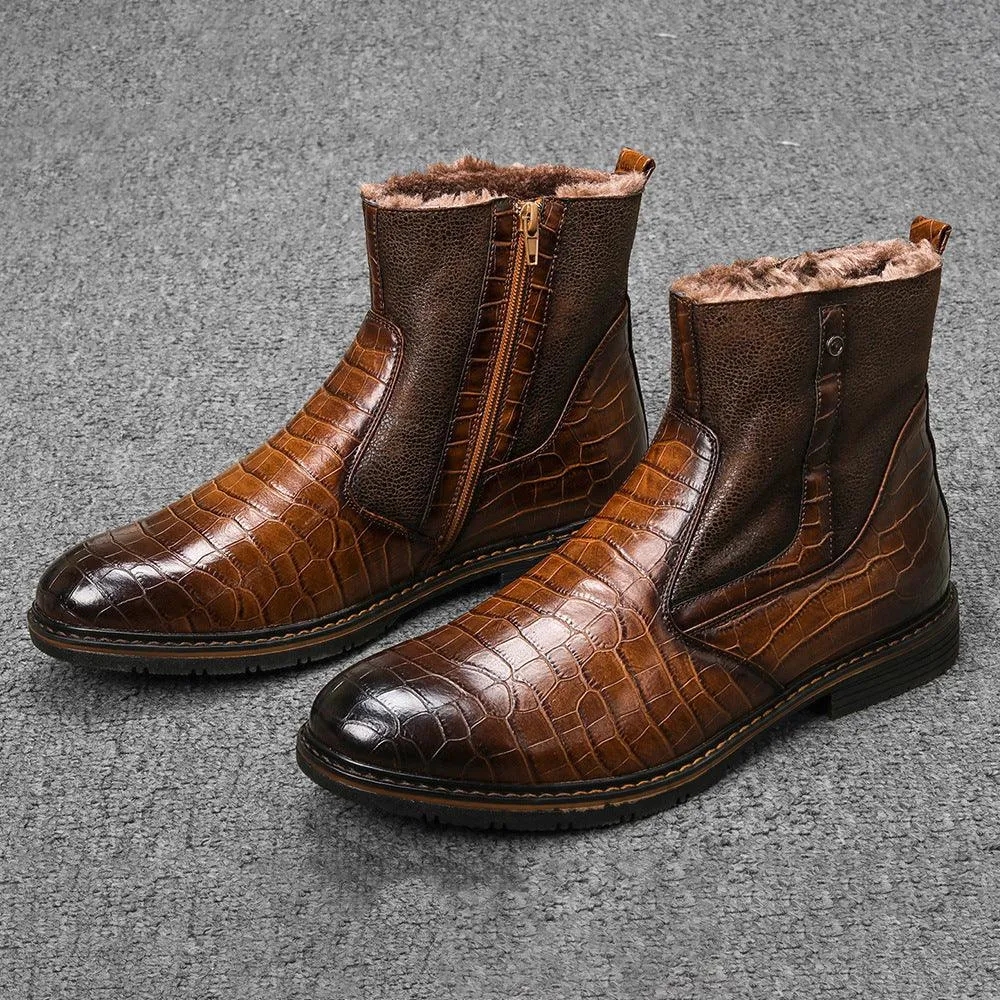 Warm Leather Boot High Shoes